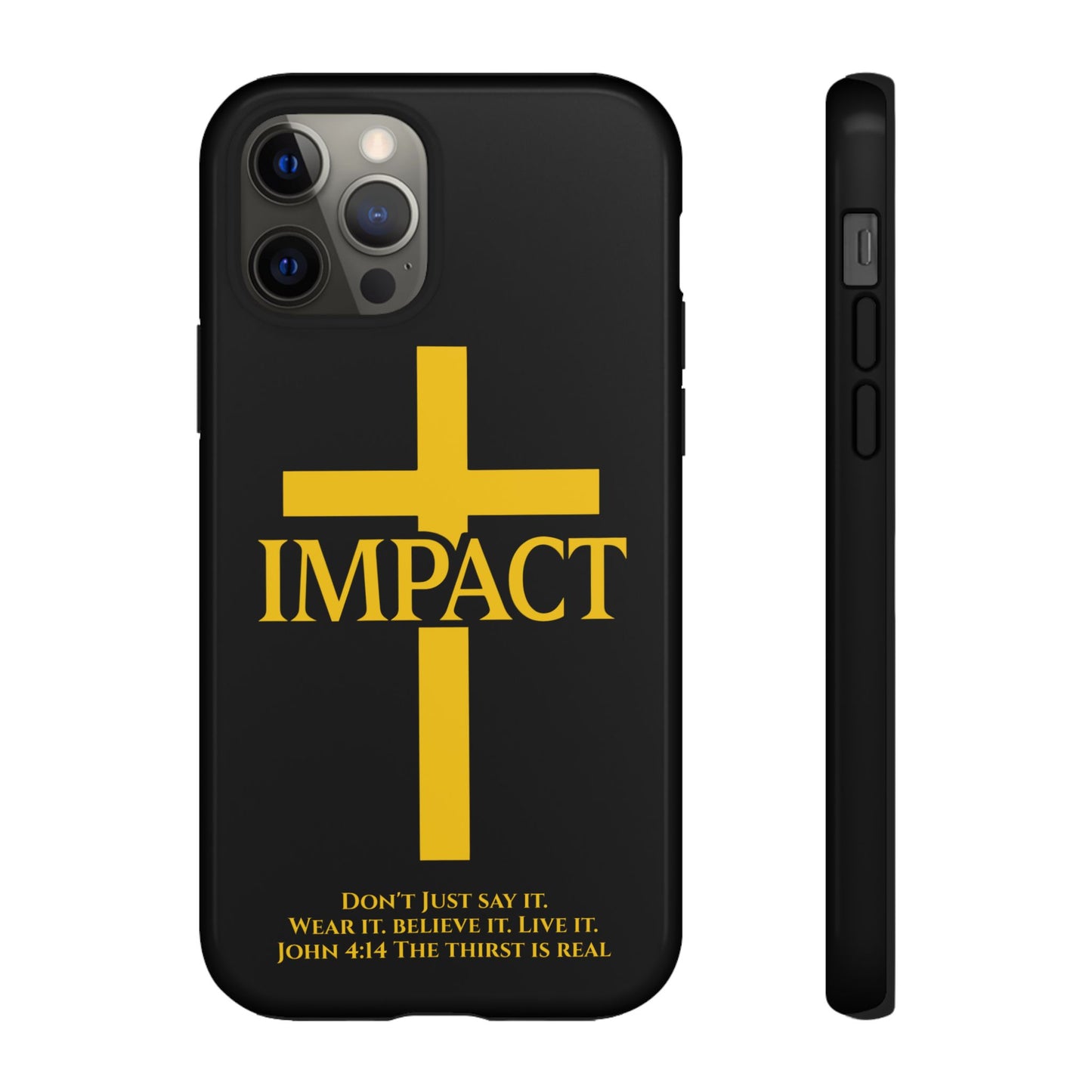 Impact Black/Gold - Tough iPhone Case