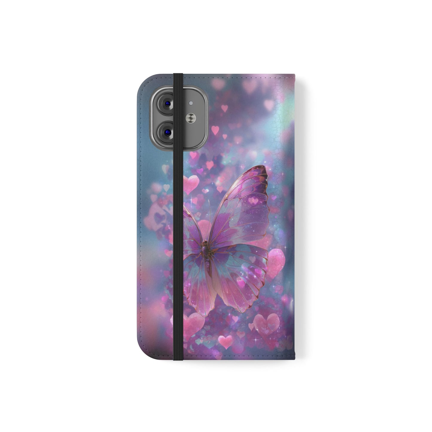 Cupid's Flutter Butterfly - Wallet Flip Case