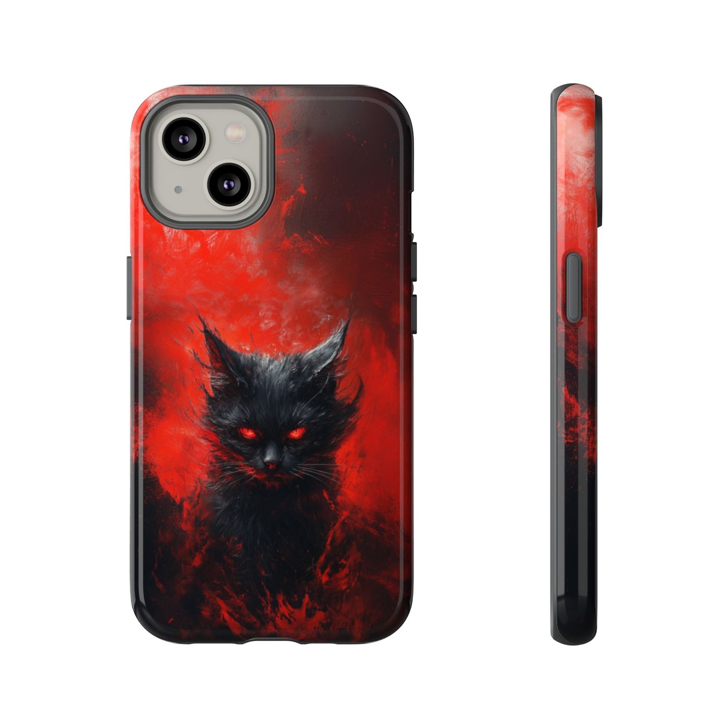 Fire Demon Black Cat - Tough iPhone Case