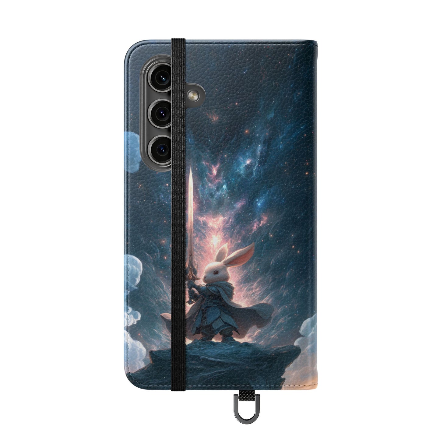 Cosmic Warrior Rabbit - Wallet Flip Case