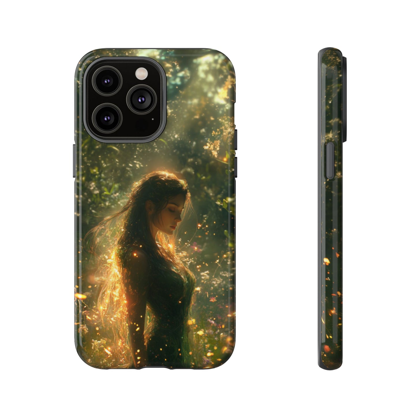 Forest Goddess Golden Light Meadow - Tough iPhone Case