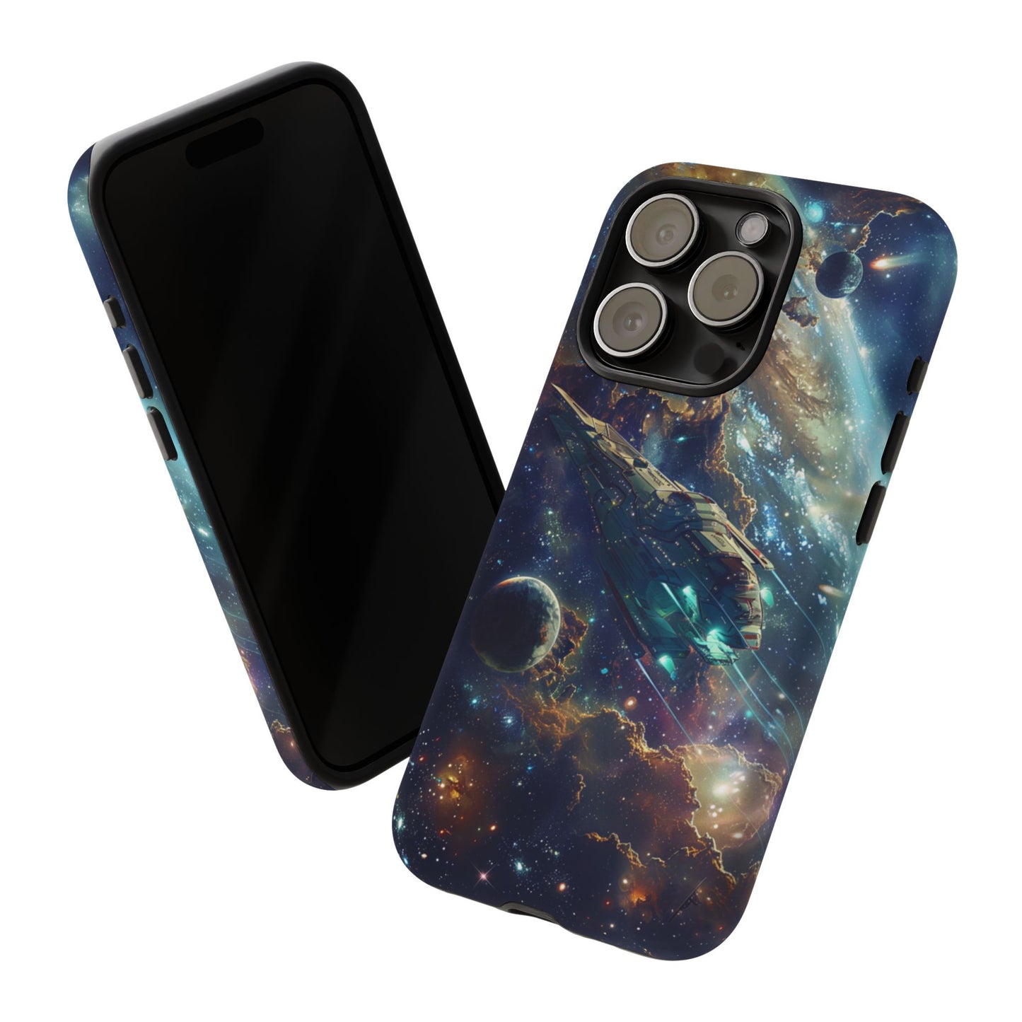 Galactic Voyage: Futuristic Spaceship - iPhone, Google Pixel, Samsung Galaxy