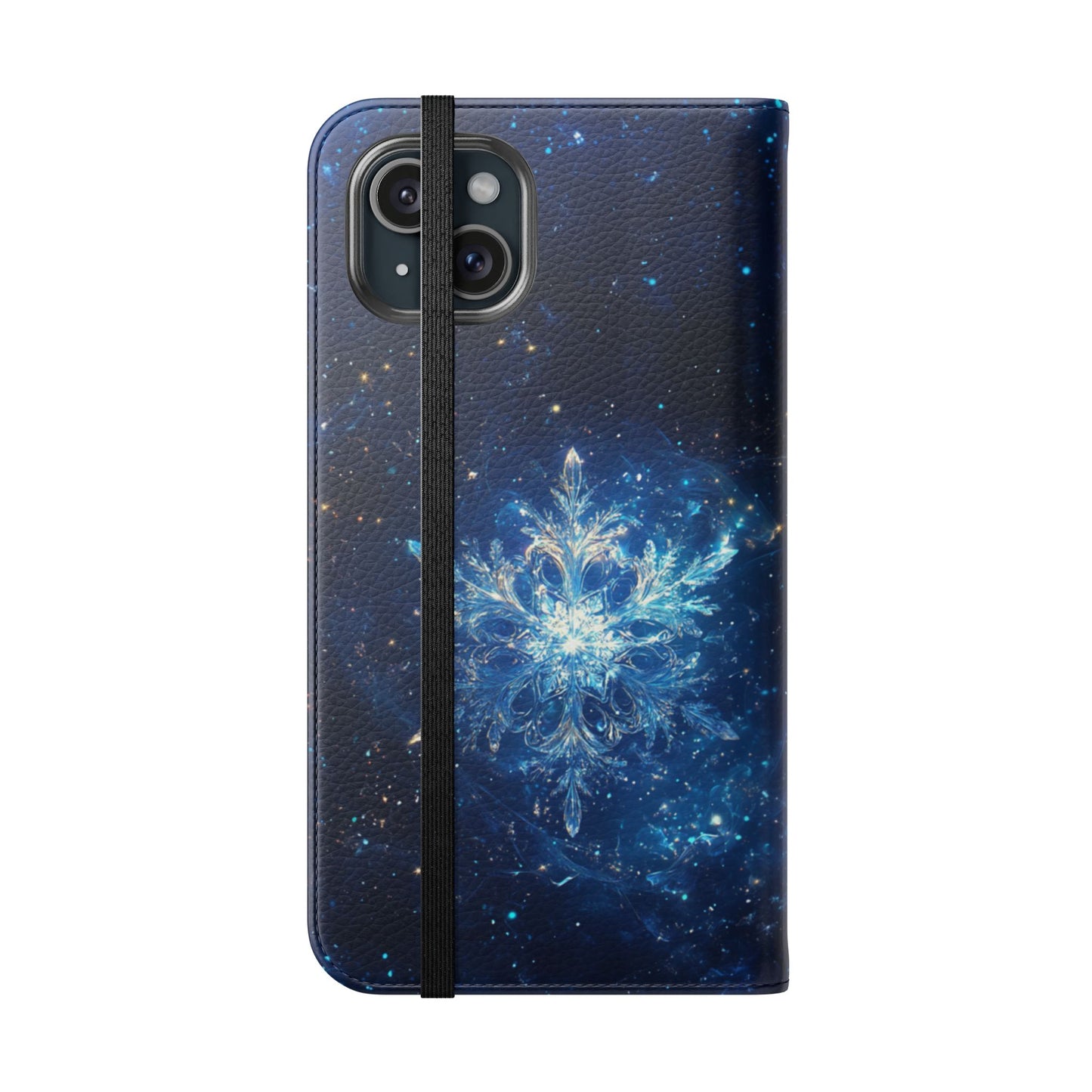 Cosmic Snowflake - Wallet Flip Case