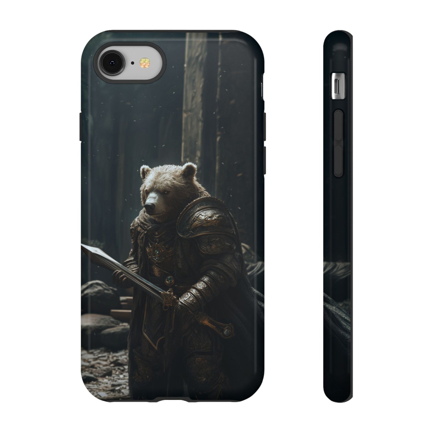 Medieval Bear Warrior Knight - Tough iPhone Case