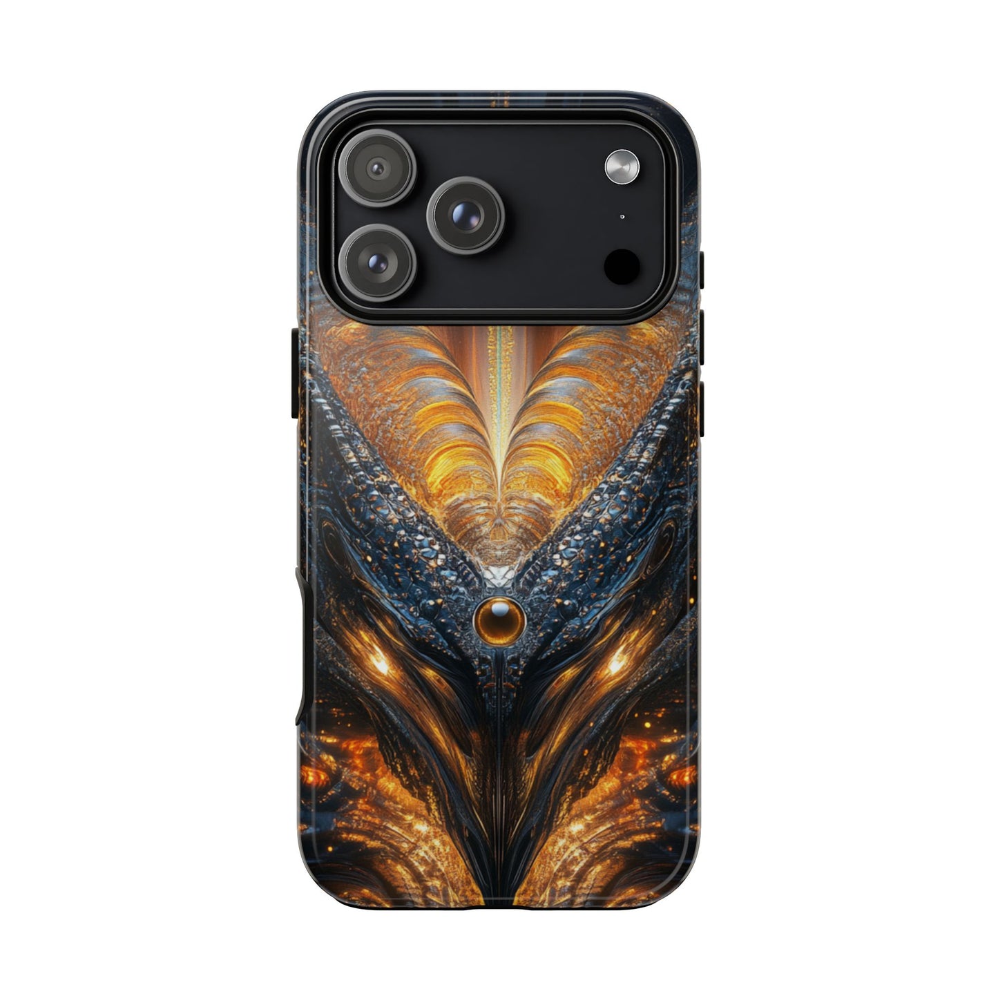 Obsidian Flare Fractal – Tough iPhone Case