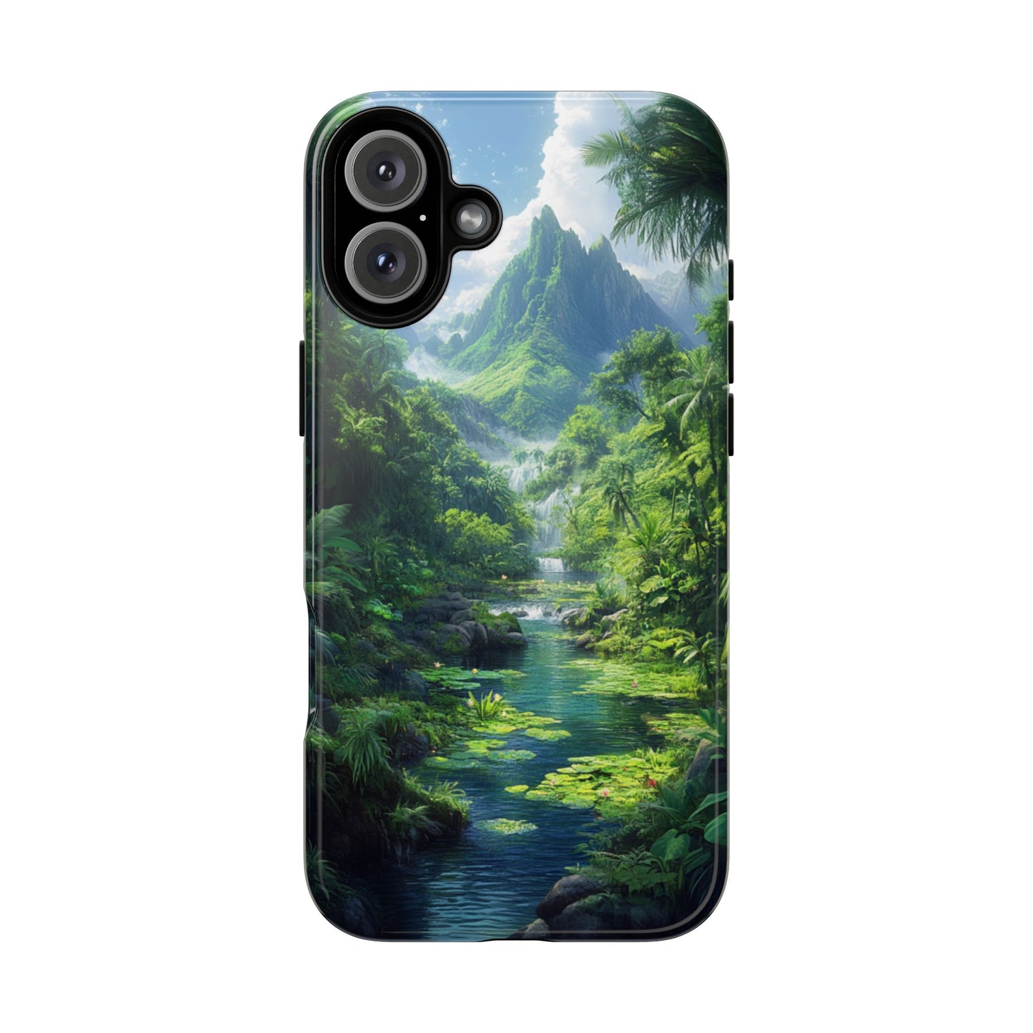 Verdant Jungle Cascade – Tough iPhone Case