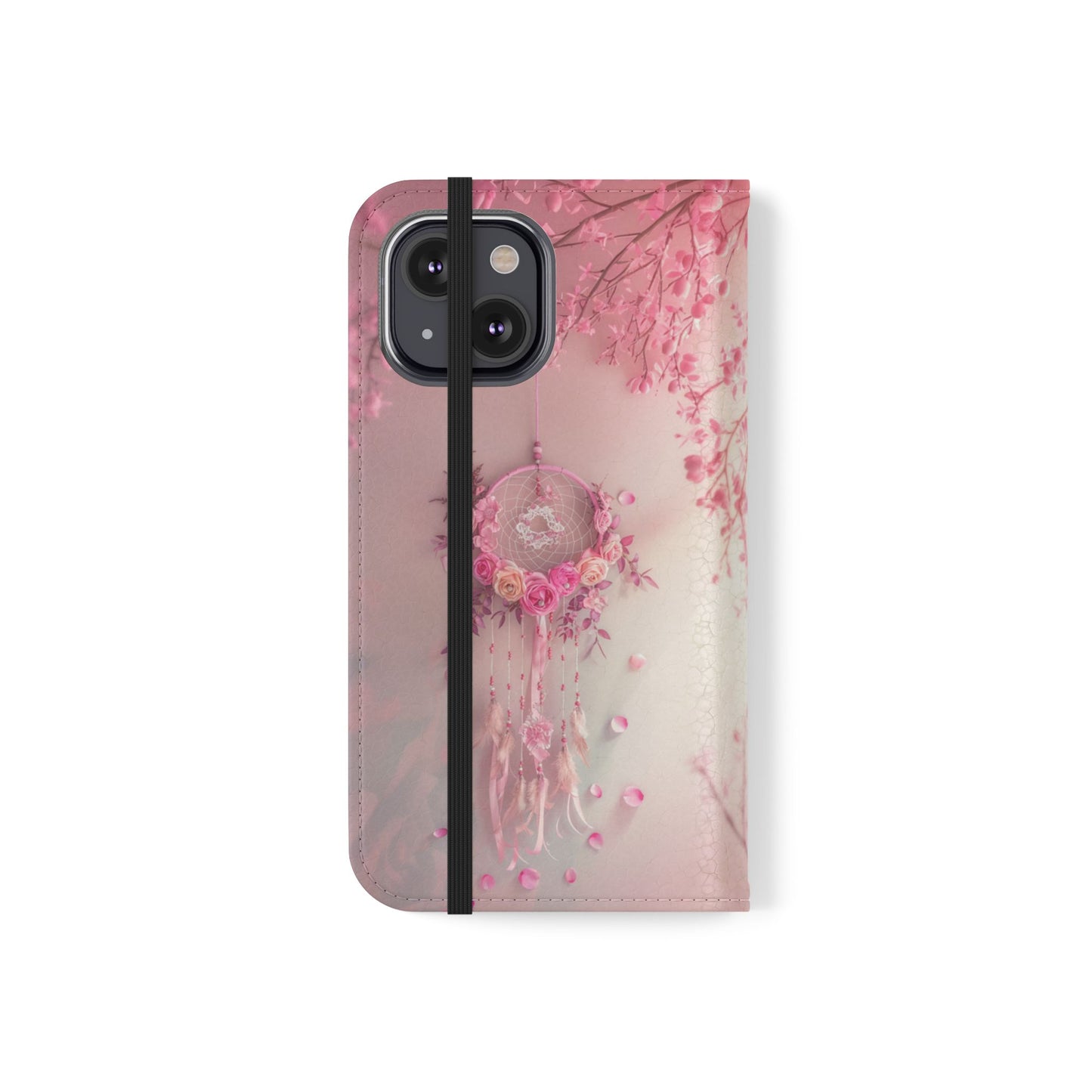 Pink Rose Dreamcatcher - Wallet Flip Case