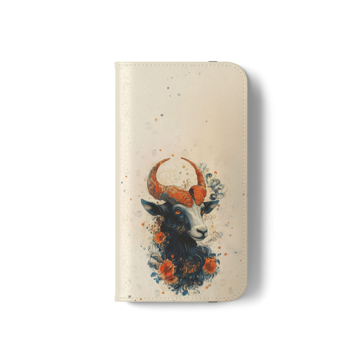 Capricorn Celestial Goat - Wallet Flip Case