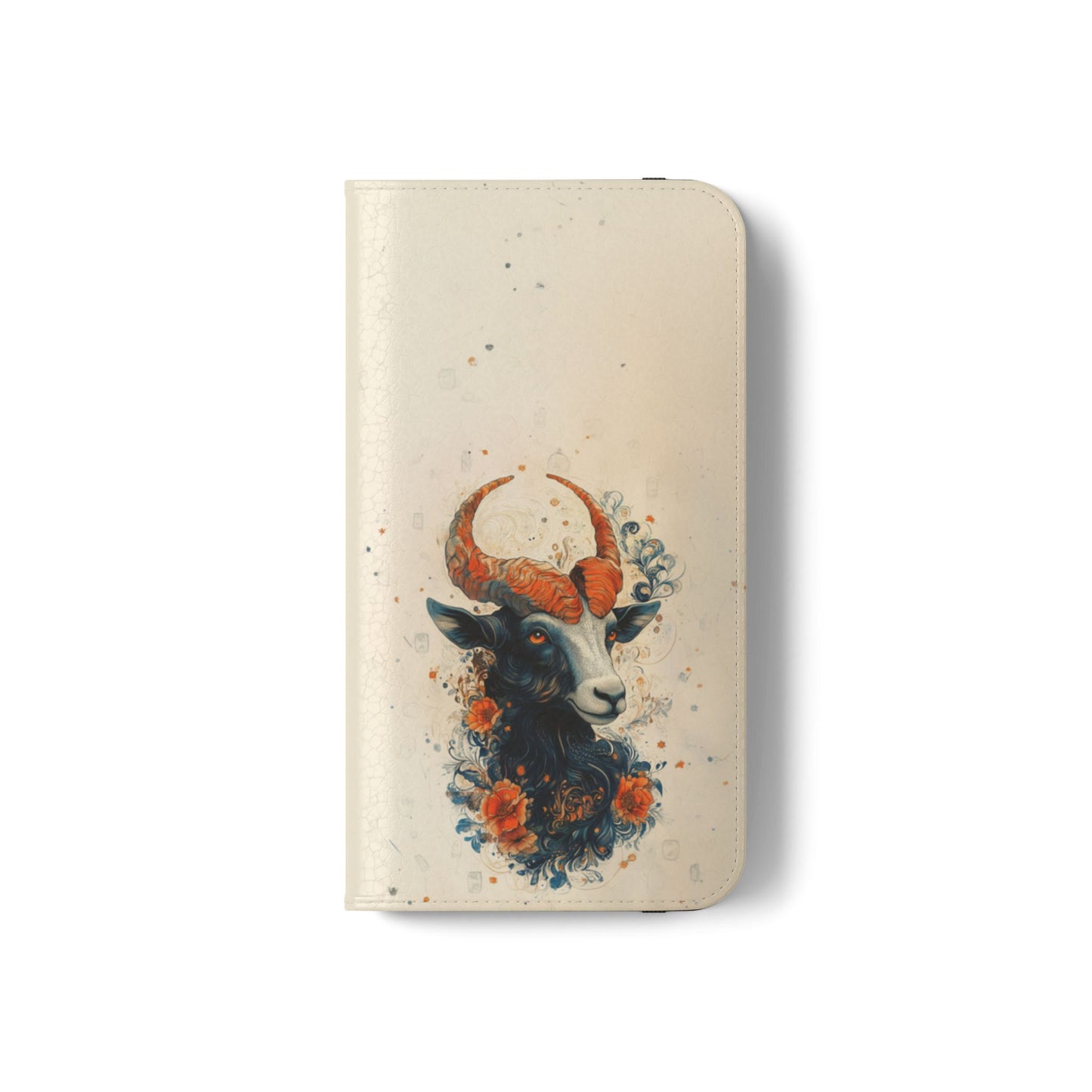 Capricorn Celestial Goat - Wallet Flip Case