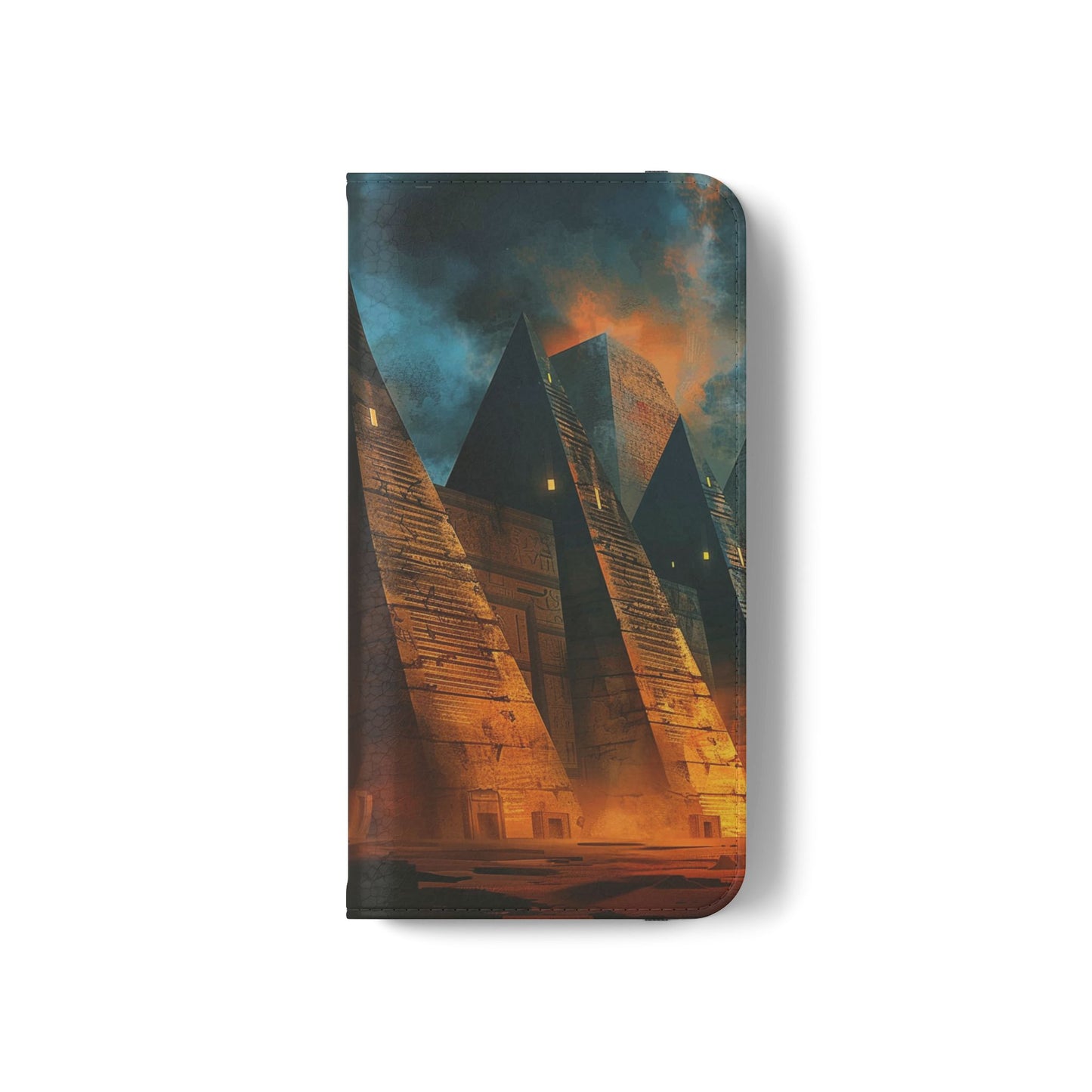Ancient Egyptian Pyramids Sunset - Wallet Flip Case