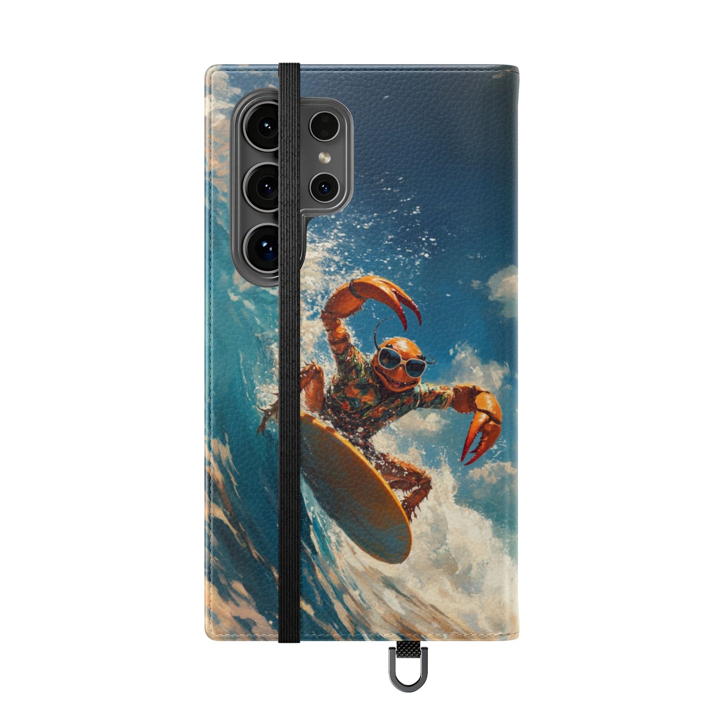 Surfing Crab - Wallet Flip Case