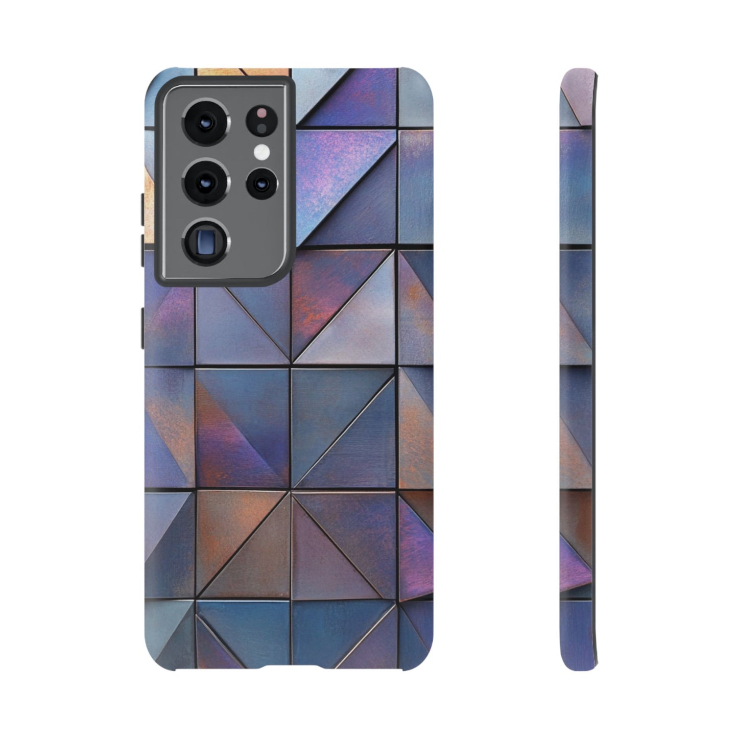 Iridescent Geometric Triangles Phone Case - iPhone, Samsung Galaxy, Google Pixel