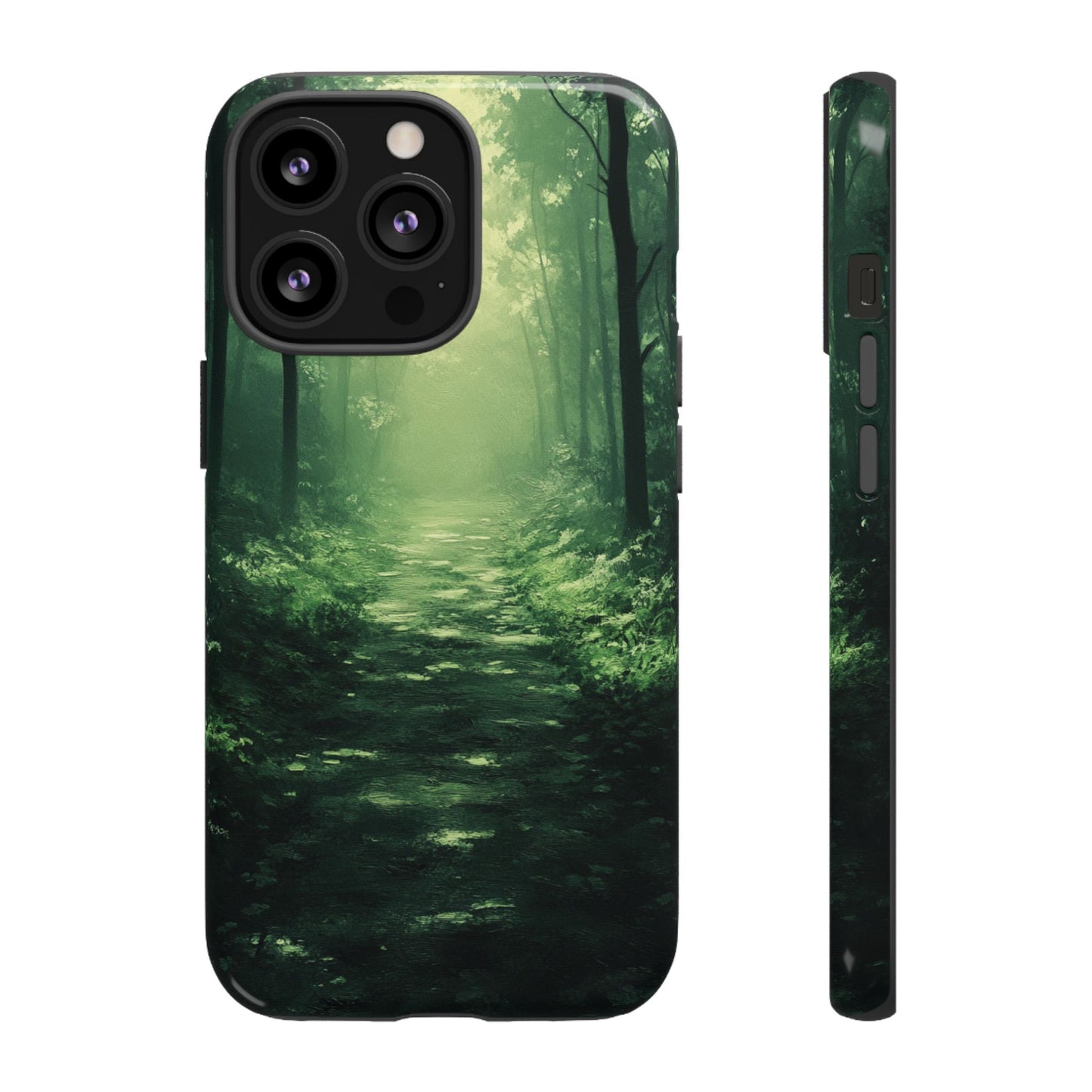 Emerald Mist Forest Path - Tough iPhone Case