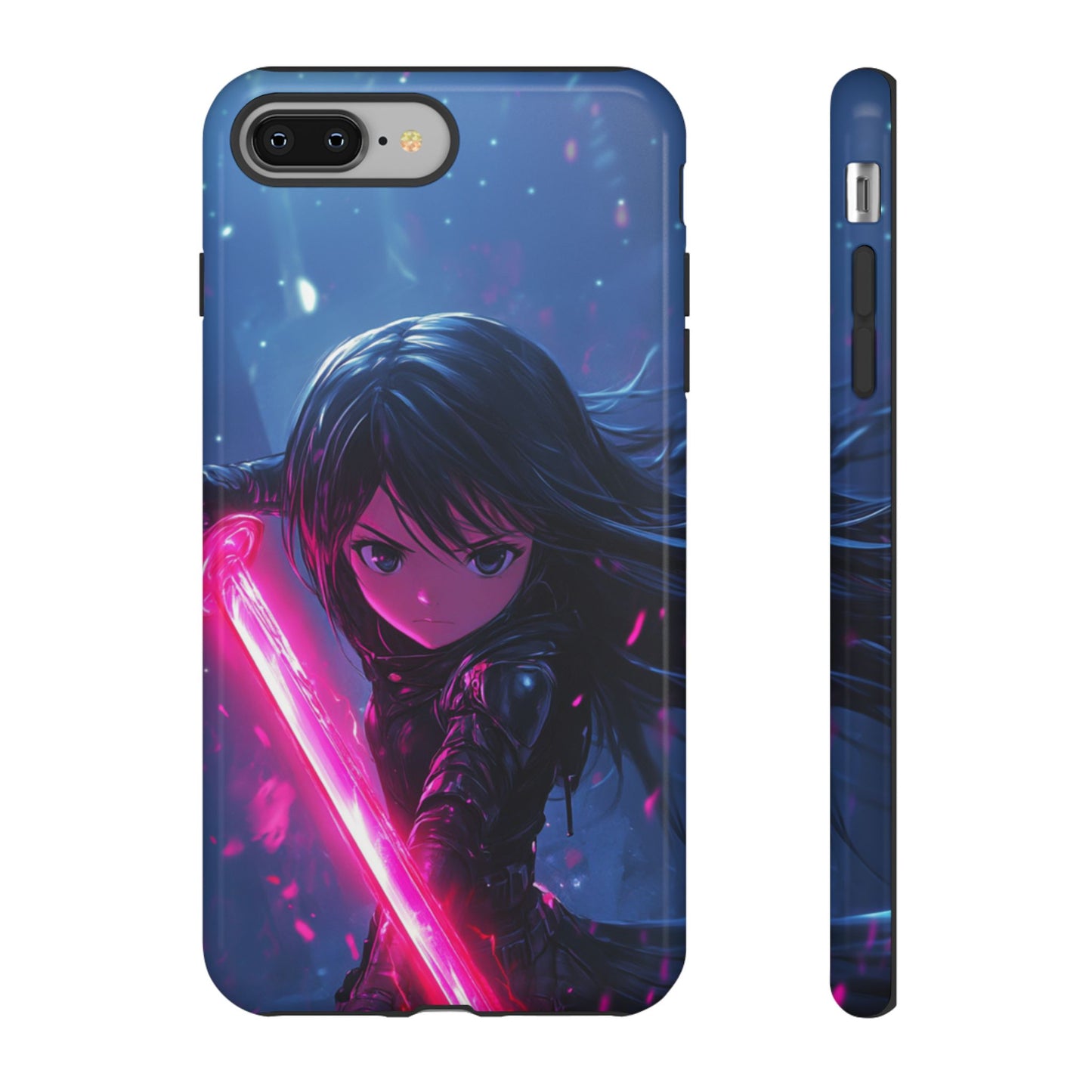 Neon Blade Warrior – Tough iPhone Case