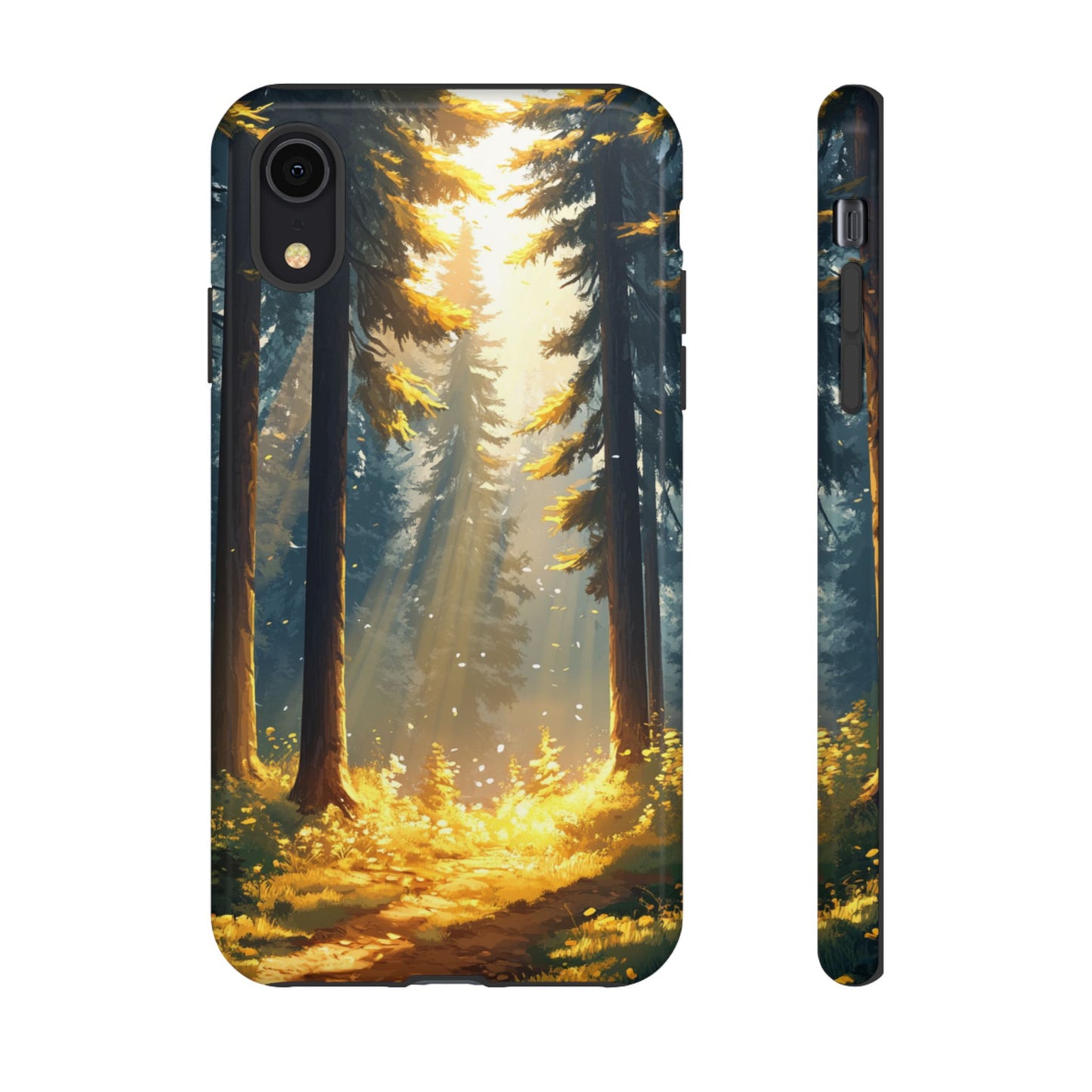 Golden Forest Path – Tough iPhone Case