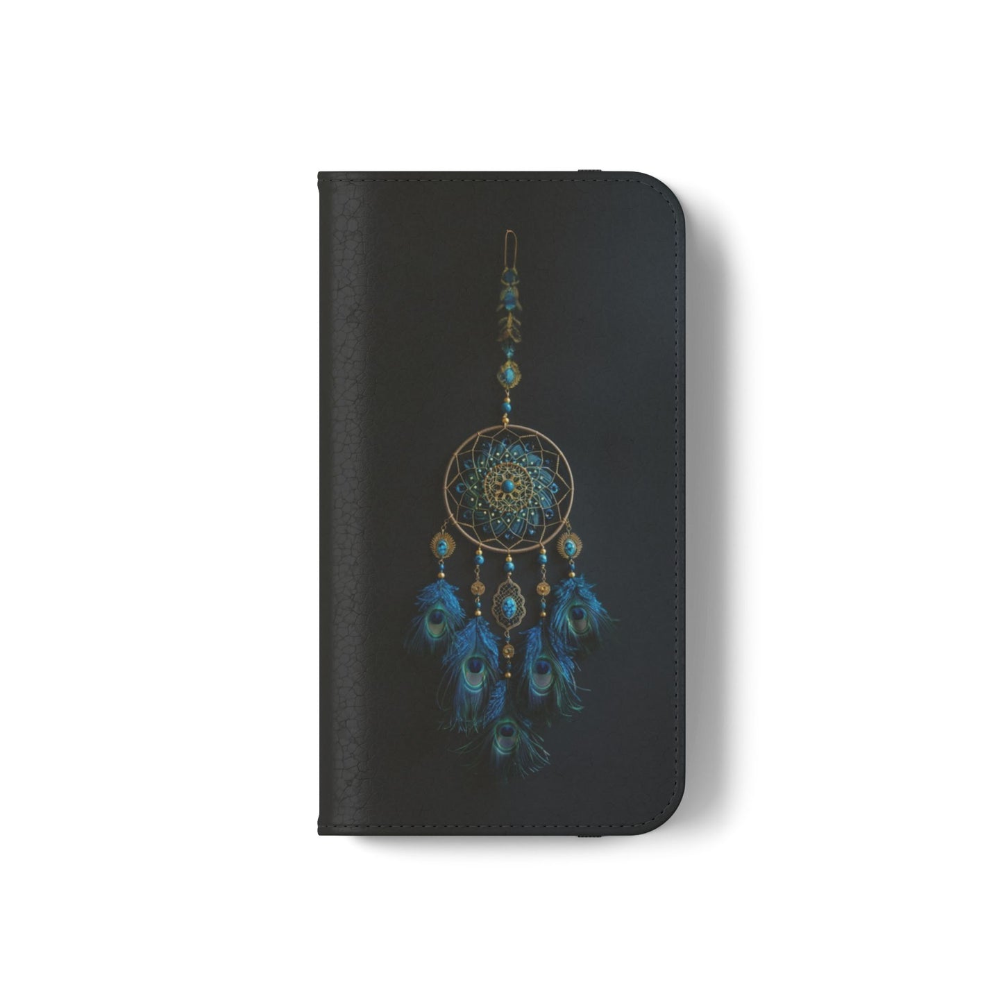 Peacock Feather Dreamcatcher - Wallet Flip Case