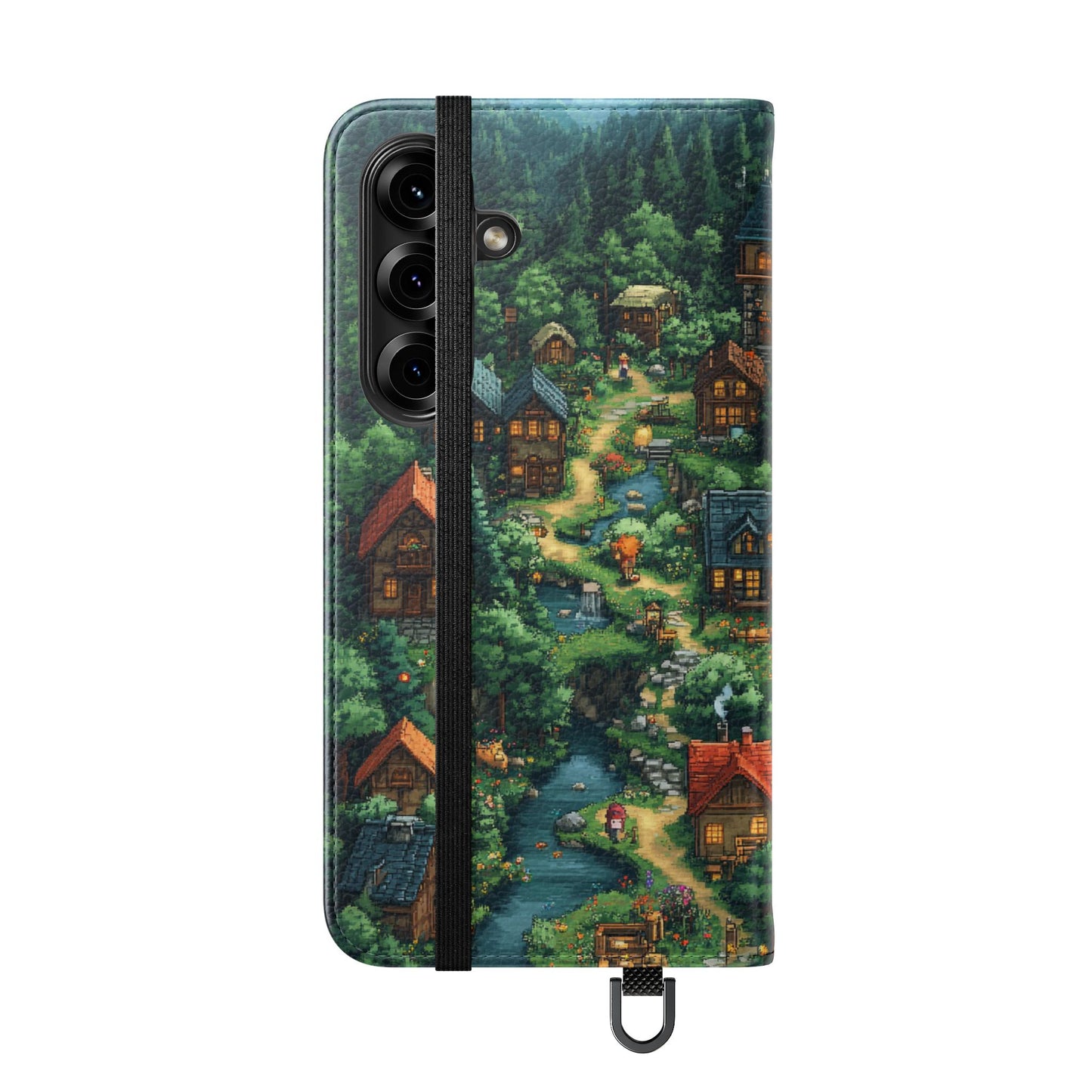 Pixel Forest Hamlet - Wallet Flip Case