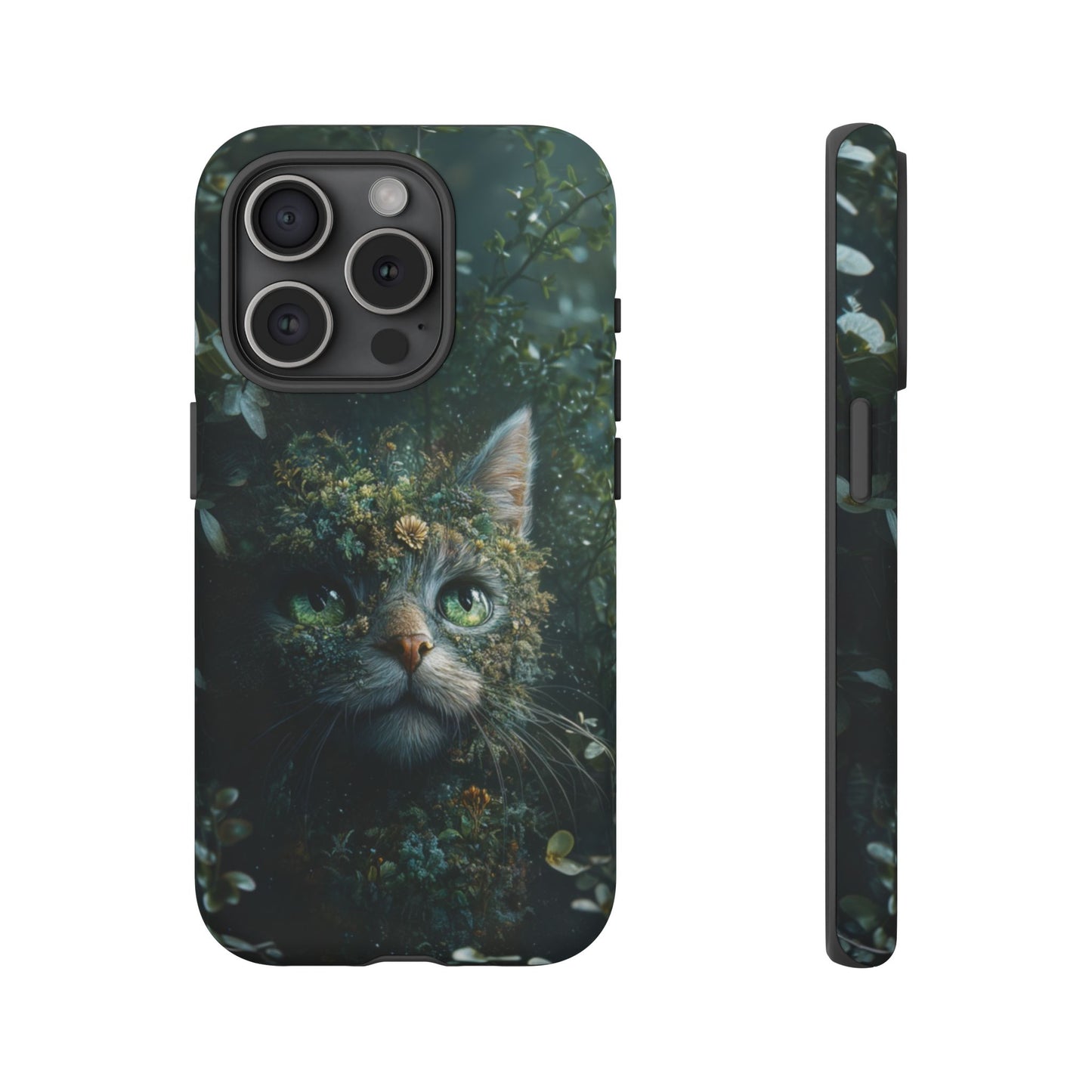 Forest Fantasy Cat Phone Case – iPhone, Google Pixel, Samsung Galaxy