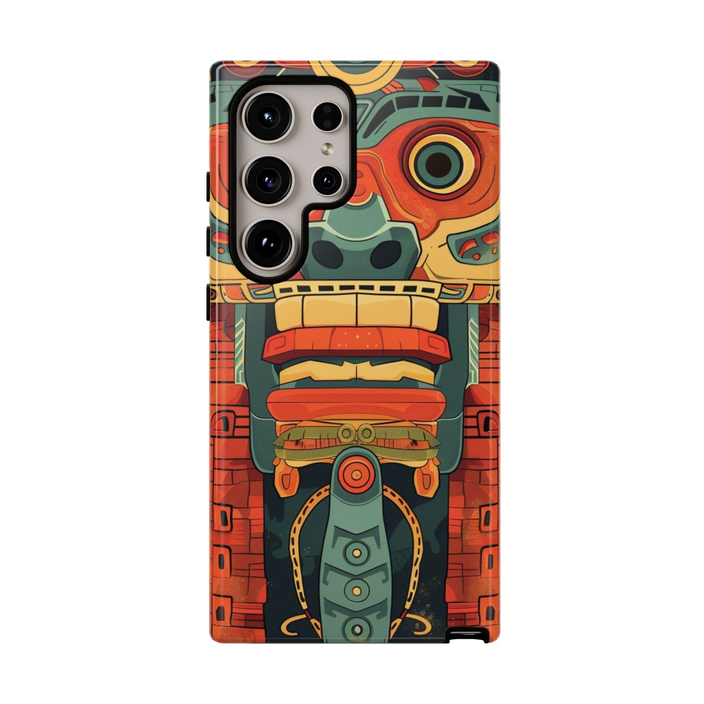 Aztec Totem Mask - Tough Samsung Galaxy Case