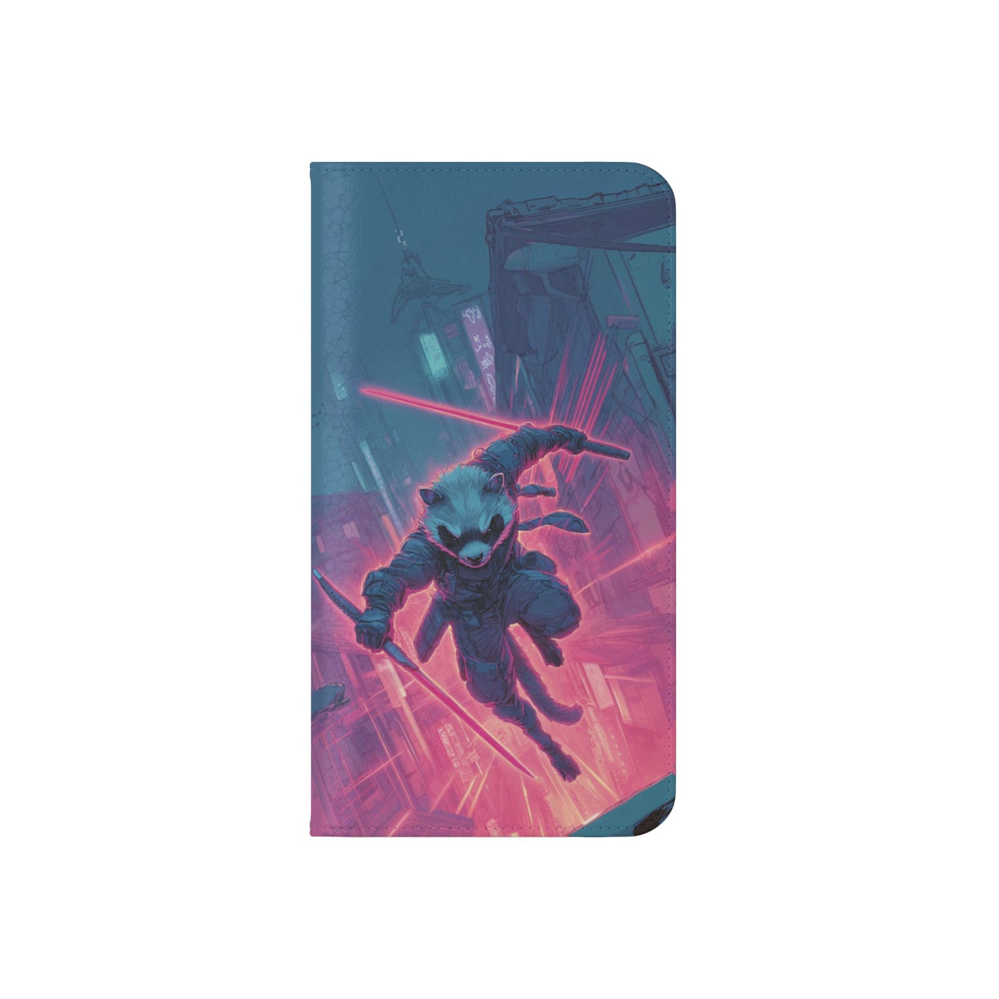 Cyberpunk Ferret - Wallet Flip Case