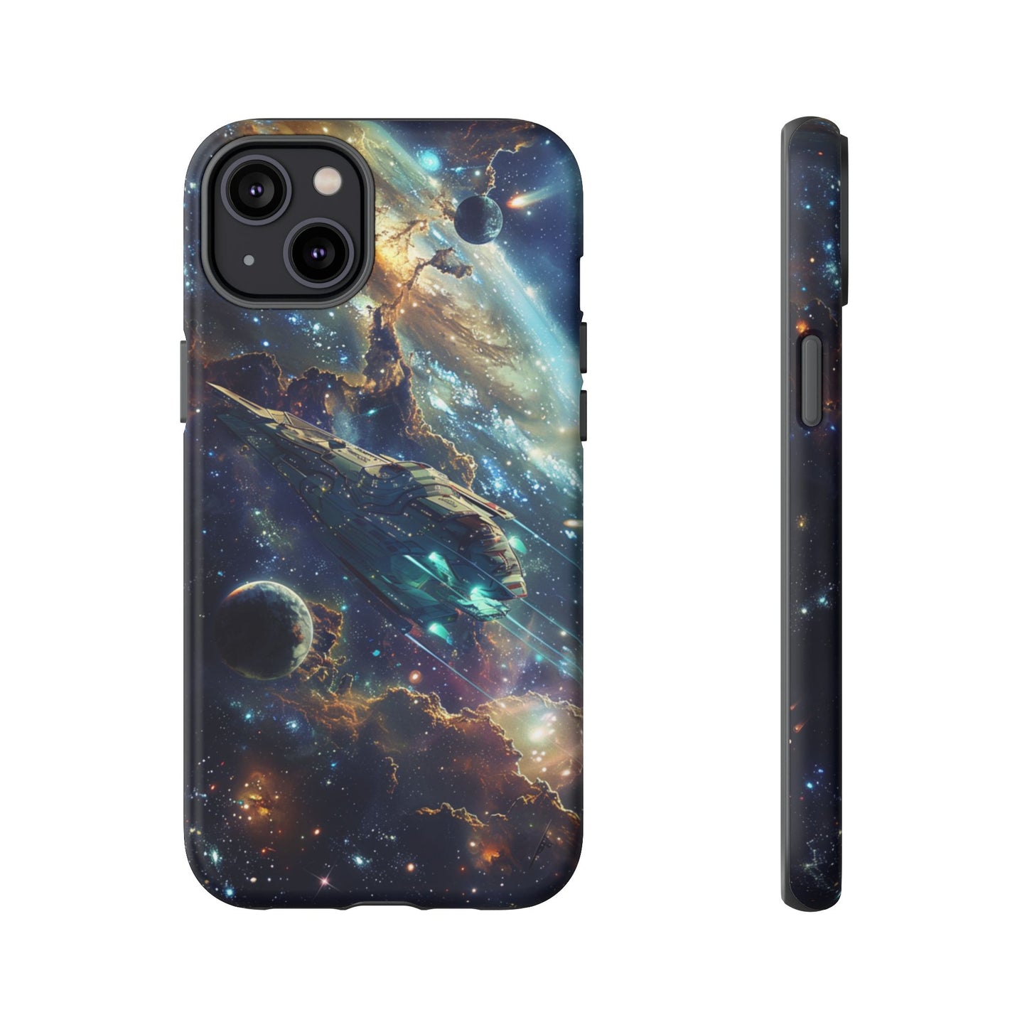 Galactic Voyage: Futuristic Spaceship - iPhone, Google Pixel, Samsung Galaxy