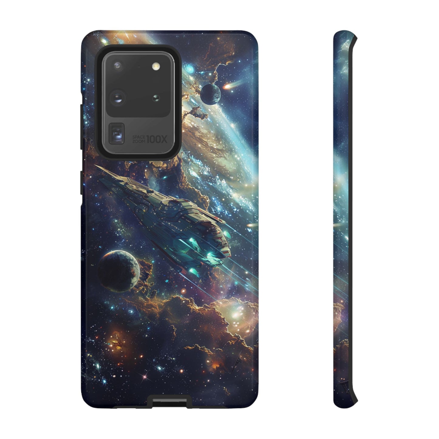 Galactic Voyage: Futuristic Spaceship - iPhone, Google Pixel, Samsung Galaxy