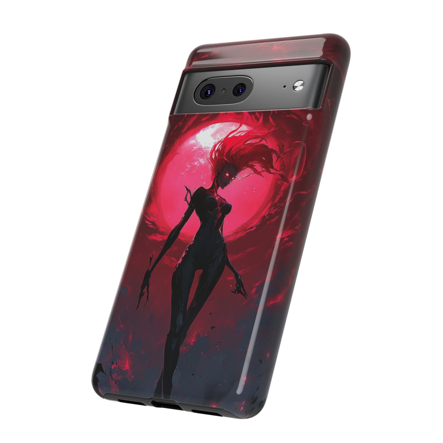 Crimson Eclipse Gothic Gaming Phone Case - iPhone, Google Pixel, Samsung Galaxy