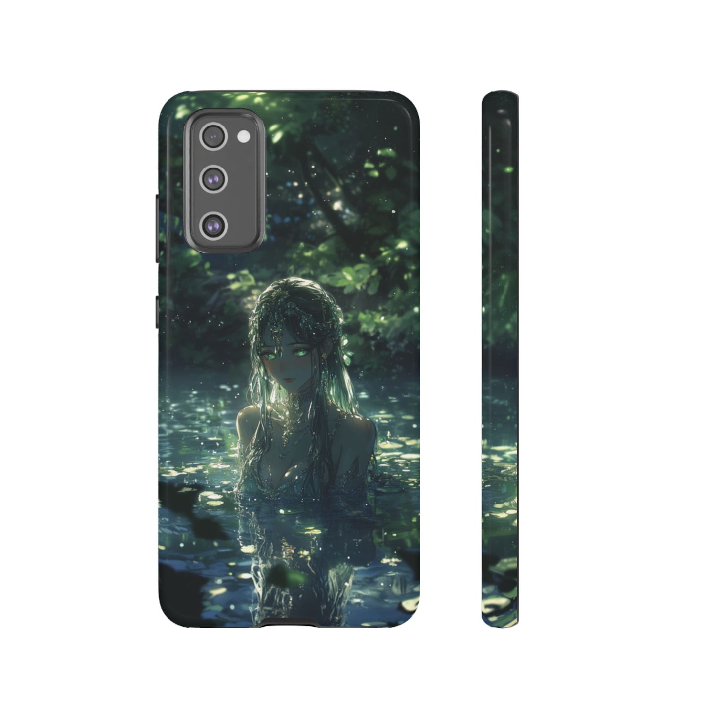 Forest Water Nymph Green Eyes Pond - Tough Samsung Galaxy Case