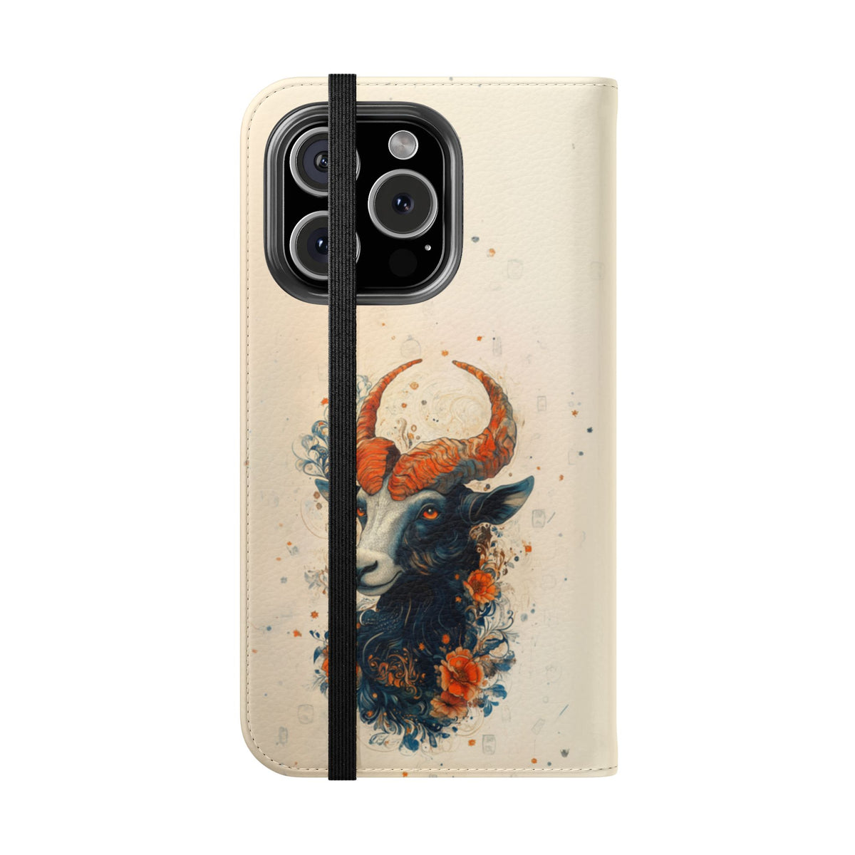 Capricorn Celestial Goat - Wallet Flip Case