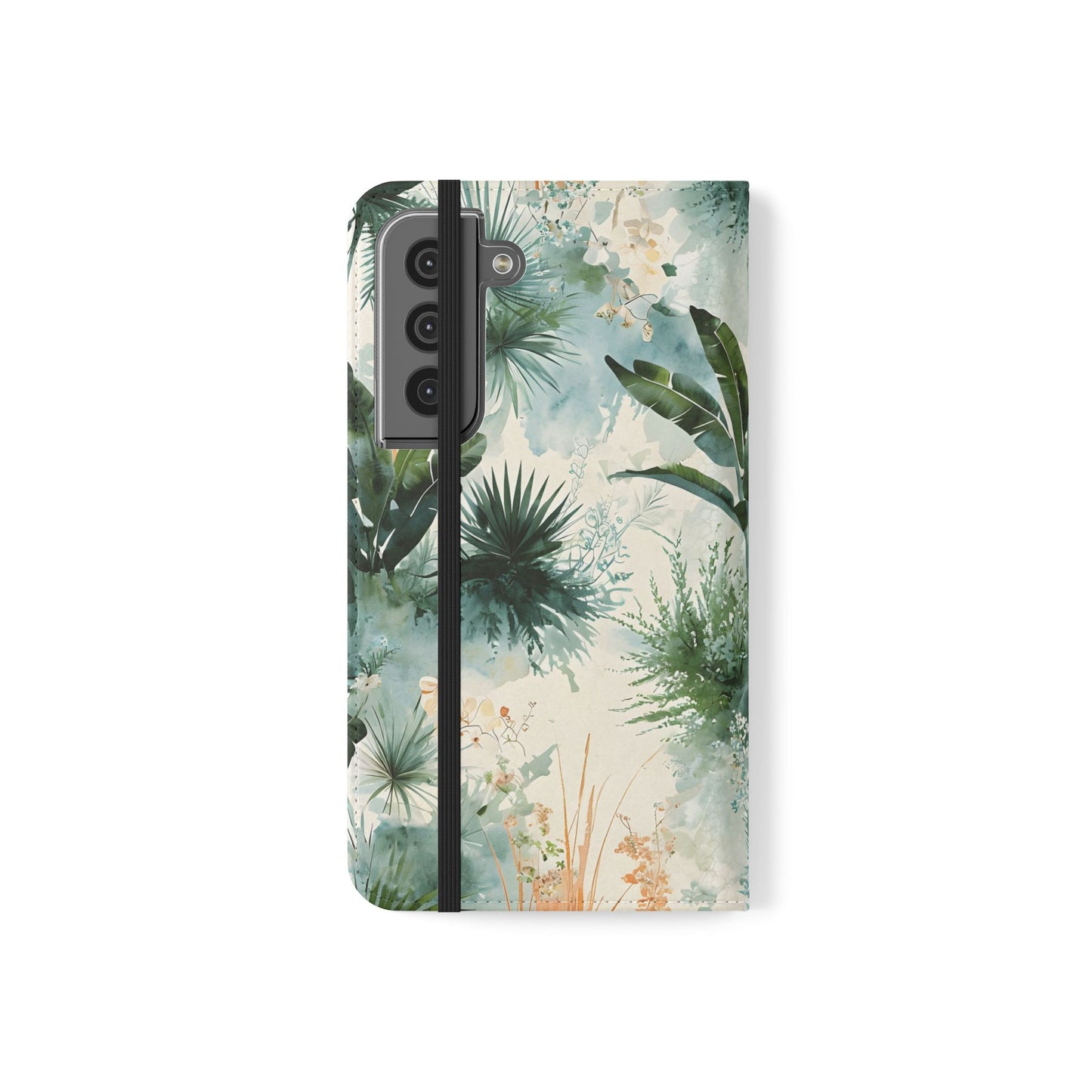 Tropical Botanical Watercolor - Wallet Flip Case
