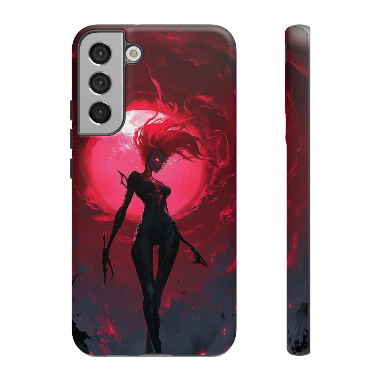 Crimson Eclipse Gothic Gaming Phone Case - iPhone, Google Pixel, Samsung Galaxy