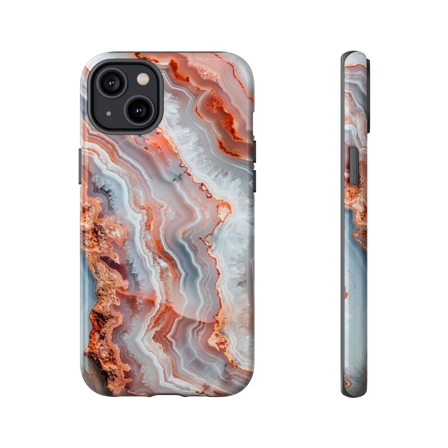 Rose Agate Currents – Tough iPhone Case