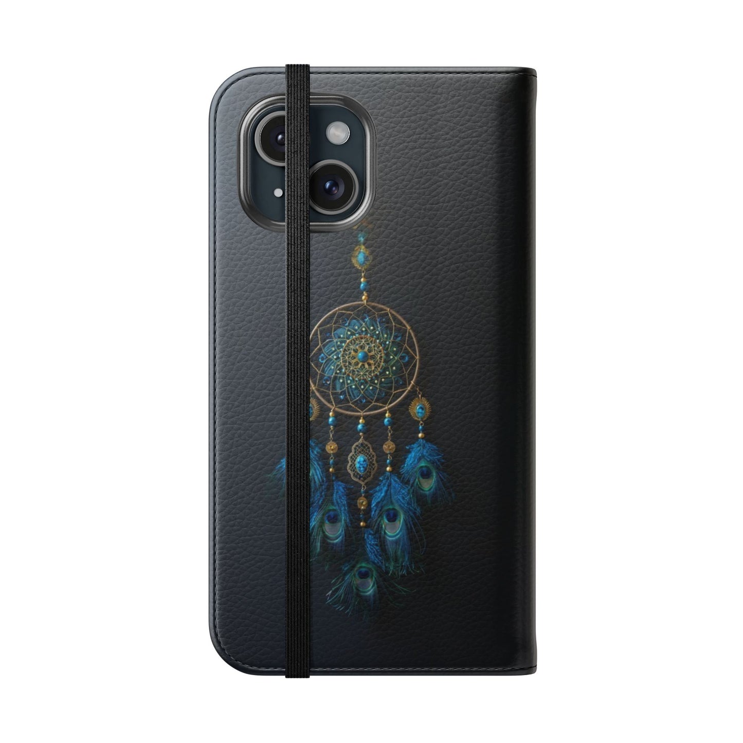 Peacock Feather Dreamcatcher - Wallet Flip Case