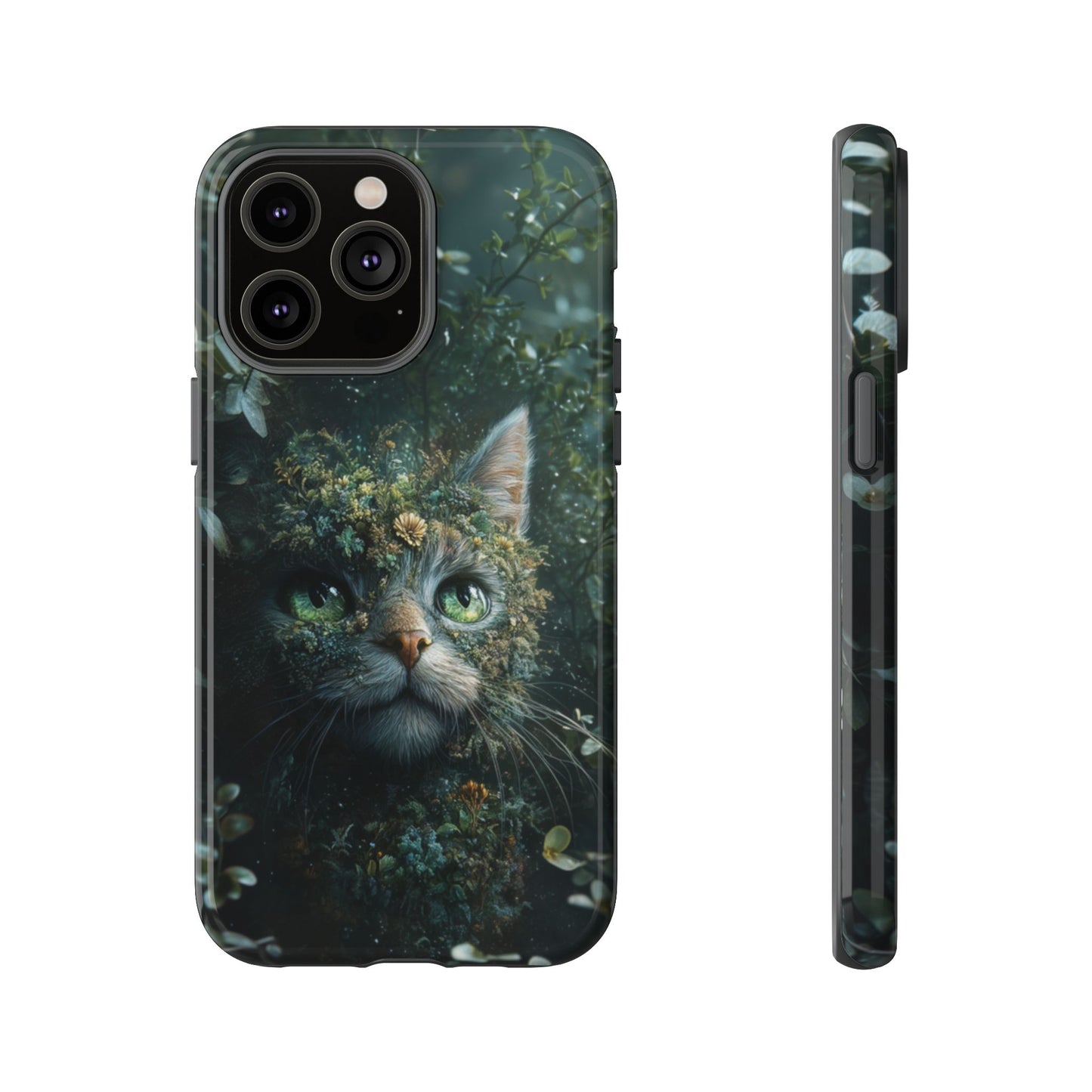 Forest Fantasy Cat Phone Case – iPhone, Google Pixel, Samsung Galaxy