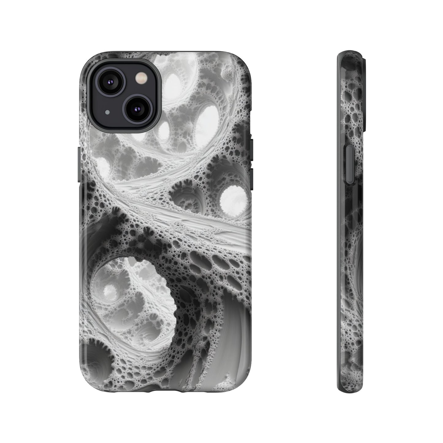 Monochrome Fractal – Tough iPhone Case