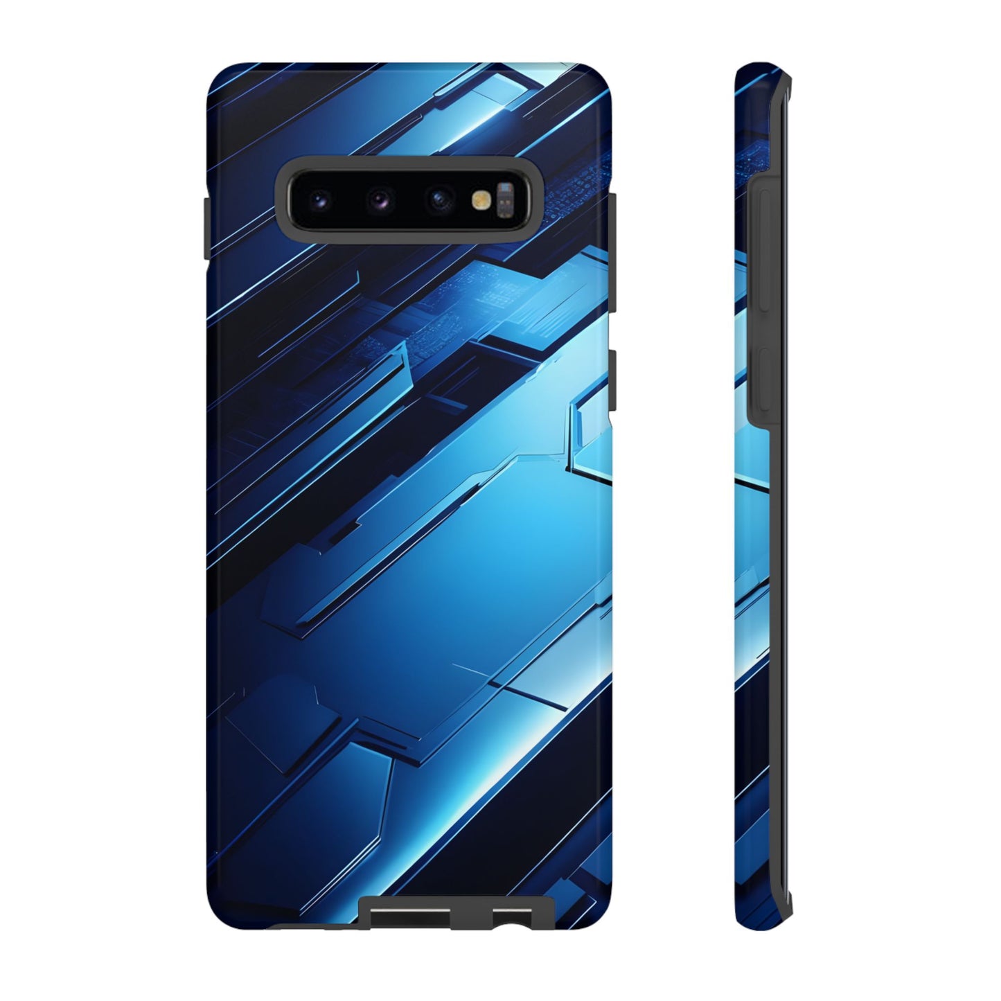 Blue Tech Matrix - Tough Samsung Galaxy Case