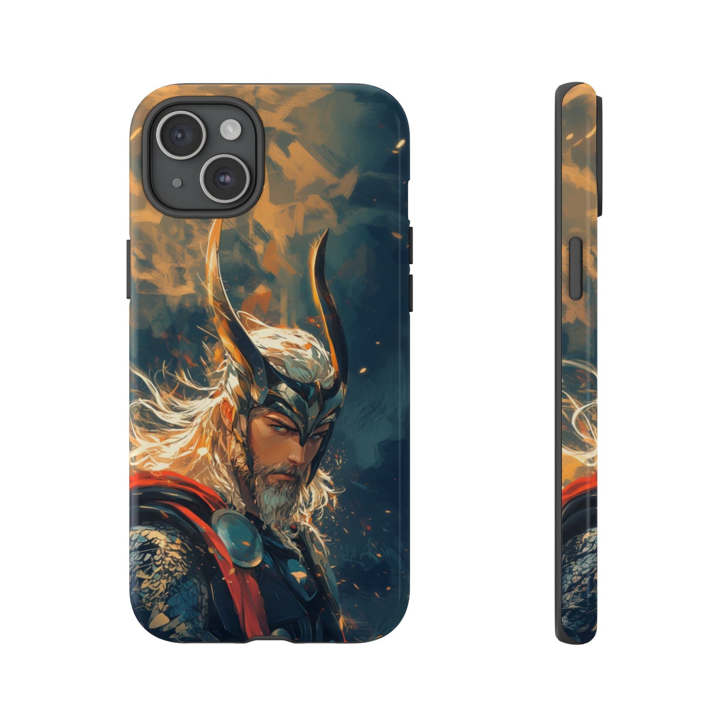 Storm-Bringer: Epic Thor Anime-Style Phone Case - iPhone, Google Pixel, Samsung