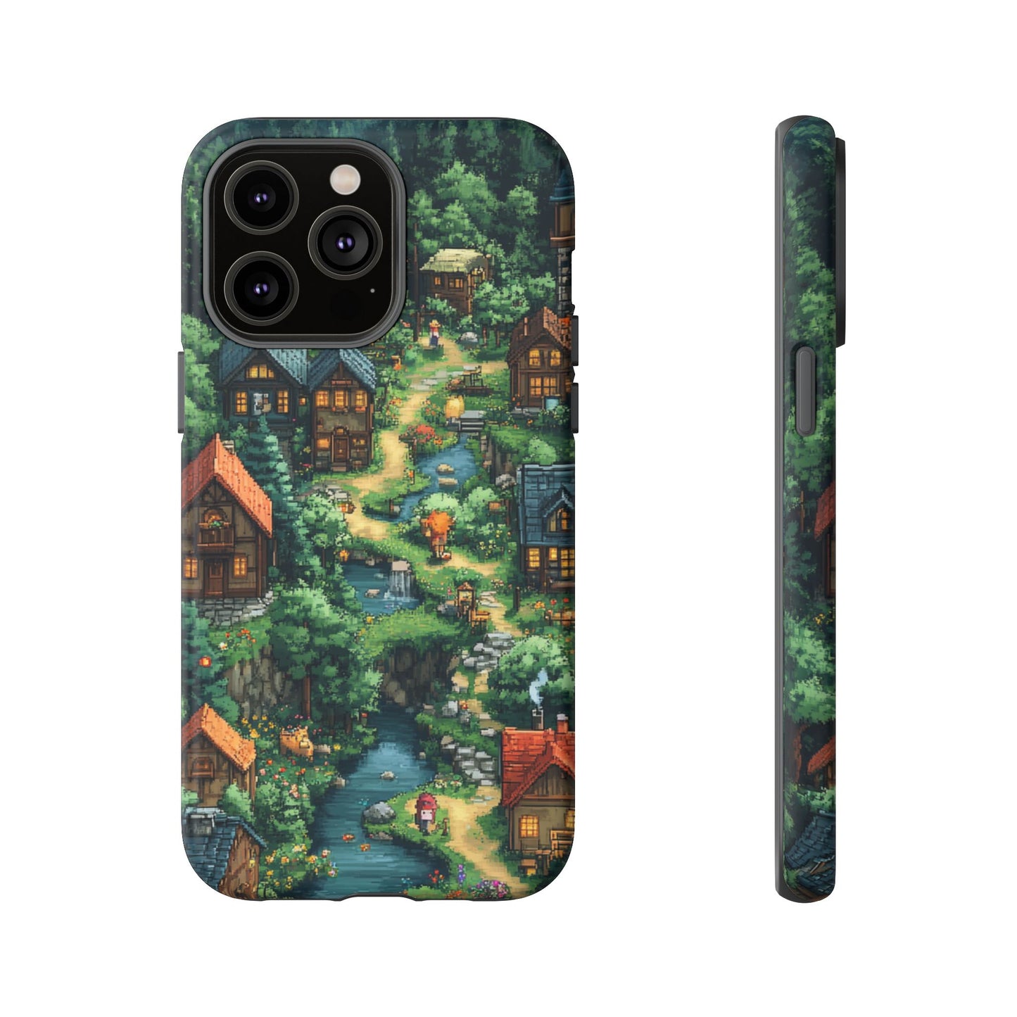 Enchanted Village: Pixel Paradise Phone Case - iPhone, Google Pixel, Samsung Galaxy