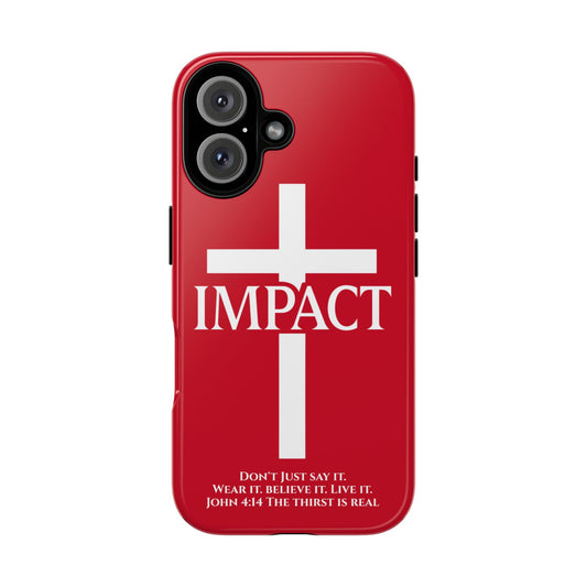 Impact Red - Tough iPhone Case