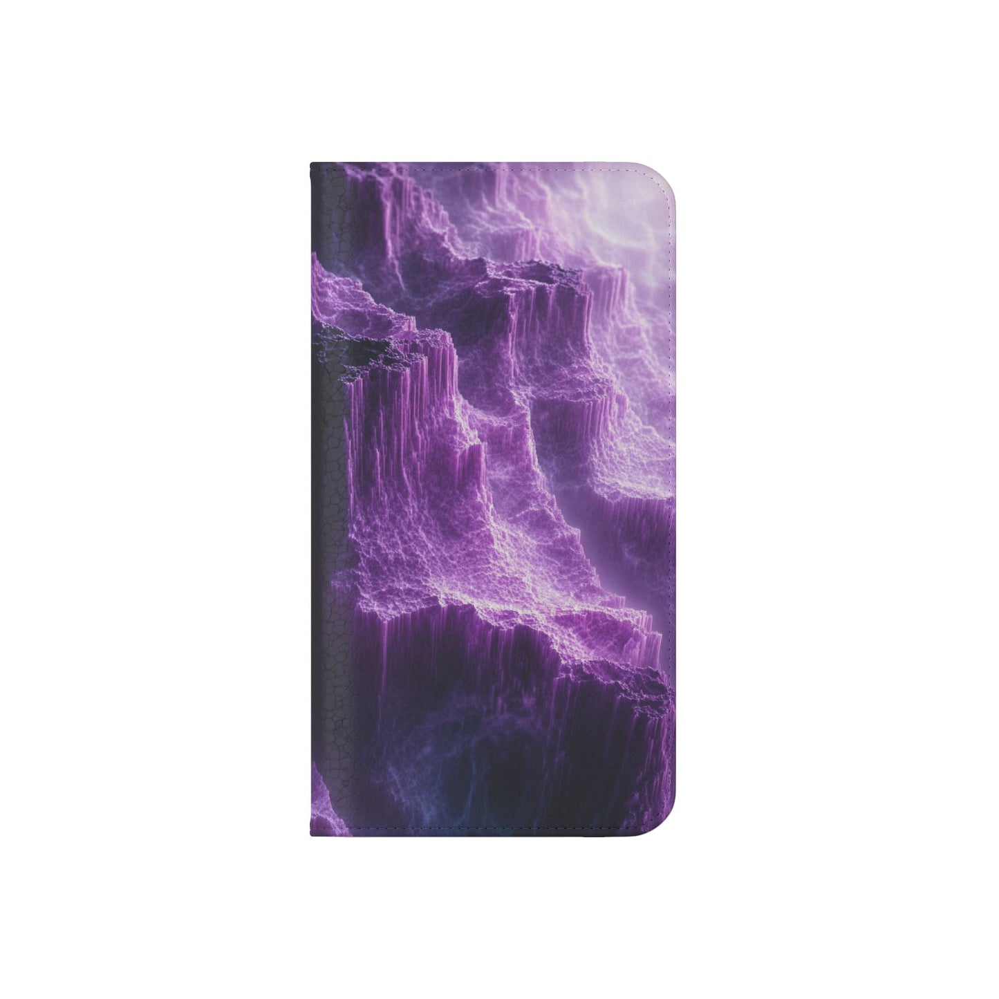Purple Crystal Canyon - Wallet Flip Case