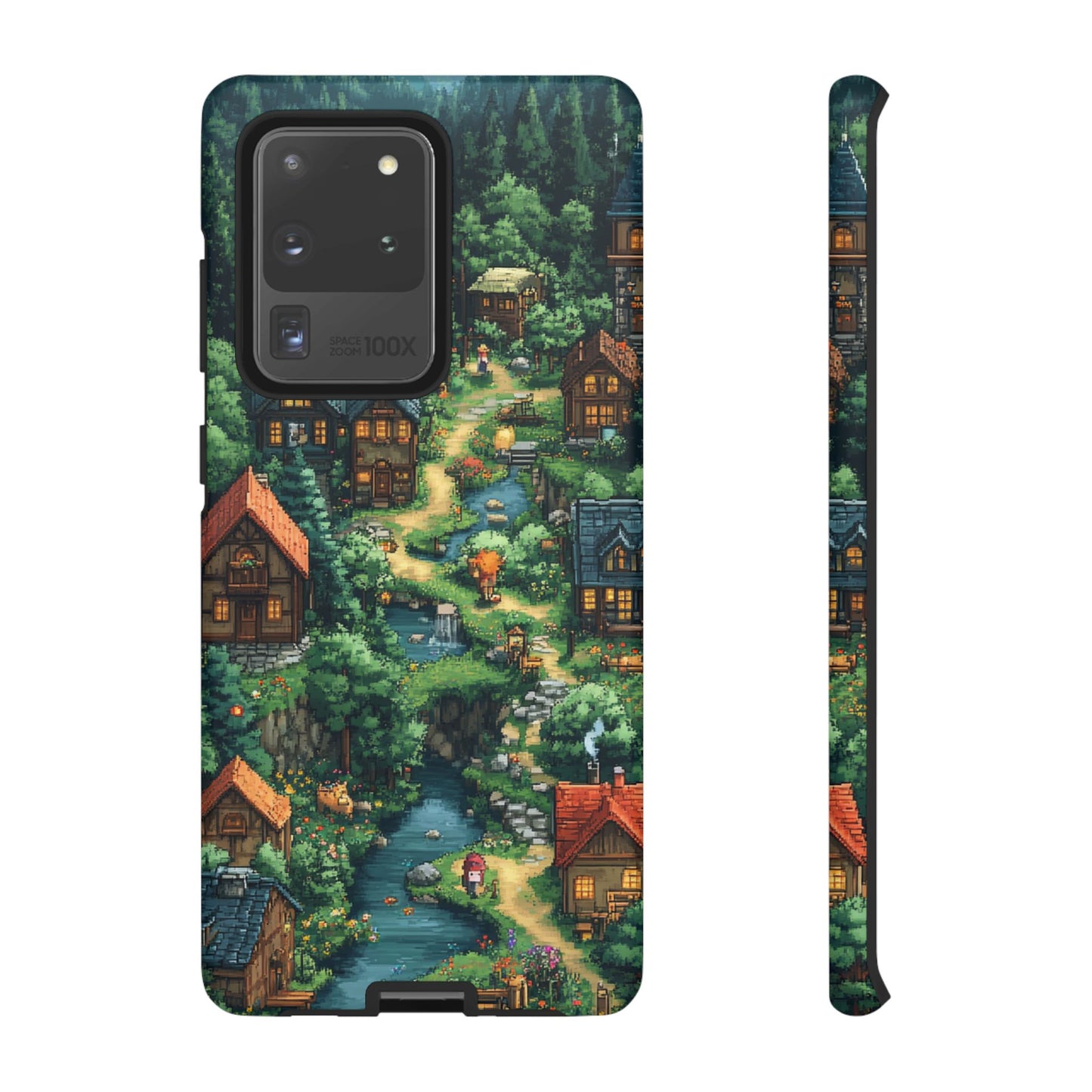 Enchanted Village: Pixel Paradise Phone Case - iPhone, Google Pixel, Samsung Galaxy