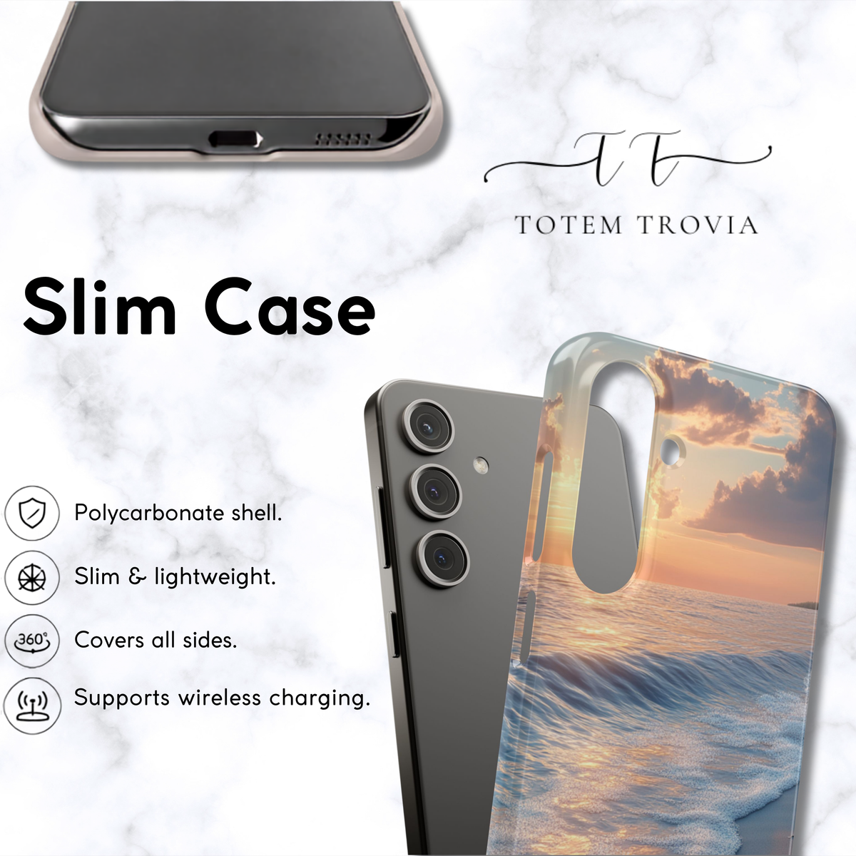 Sunset Beach Waves - Samsung Galaxy Case
