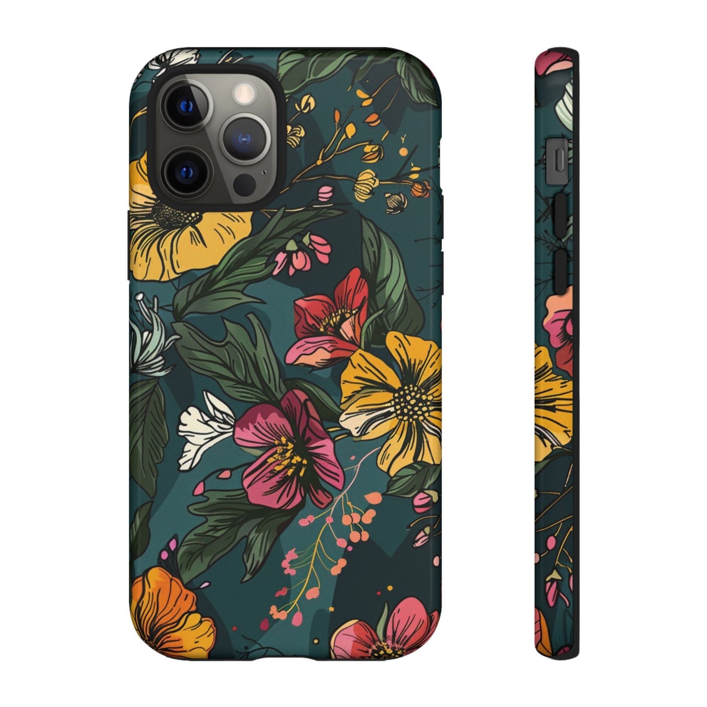 Vintage Floral Bloom – Tough iPhone Case