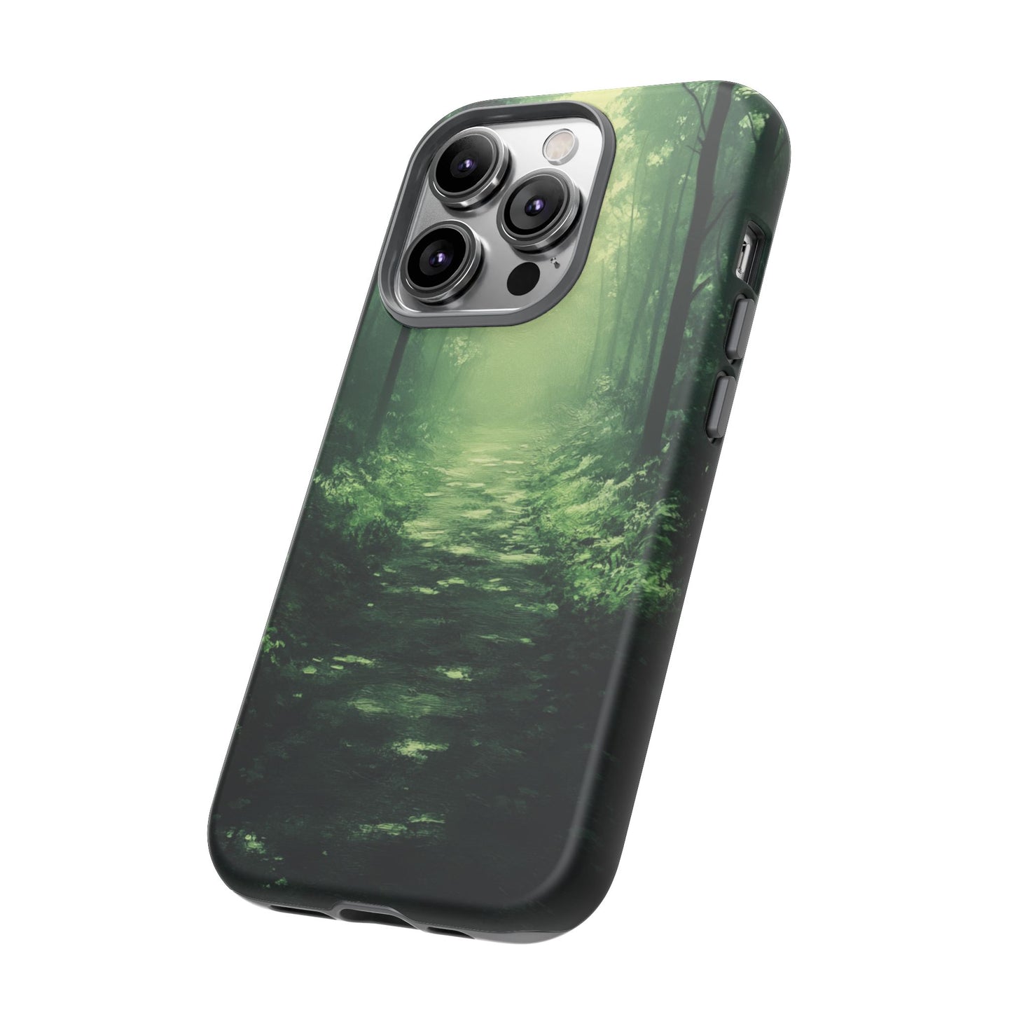 Emerald Mist Forest Path - Tough iPhone Case