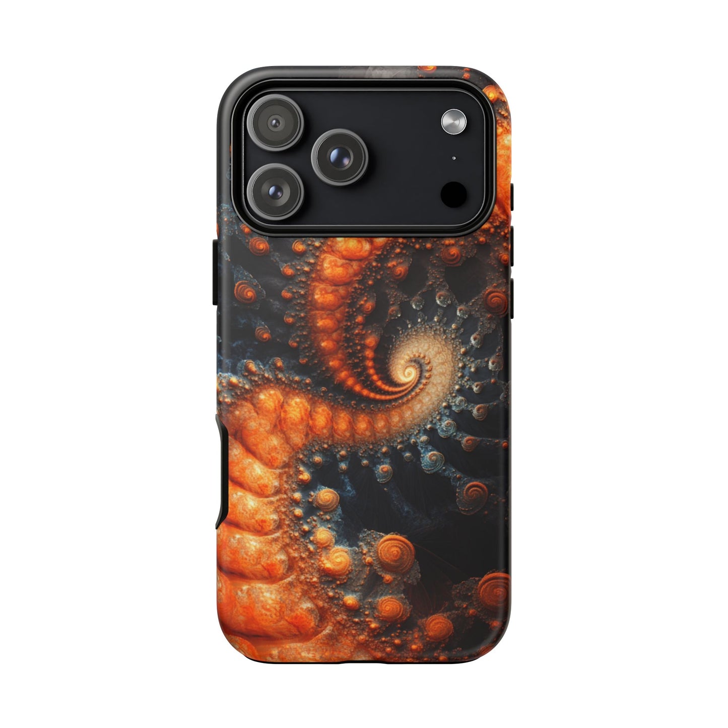 Amber Spiral Fractal – Tough iPhone Case