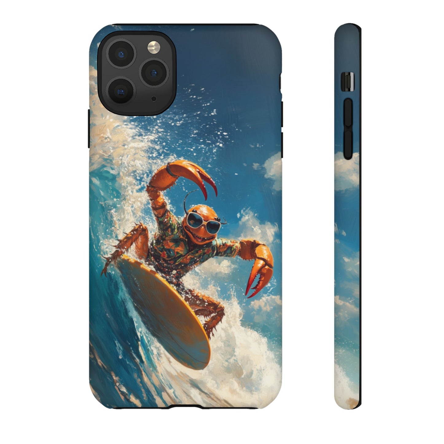 Surfing Crab - Tough iPhone Case