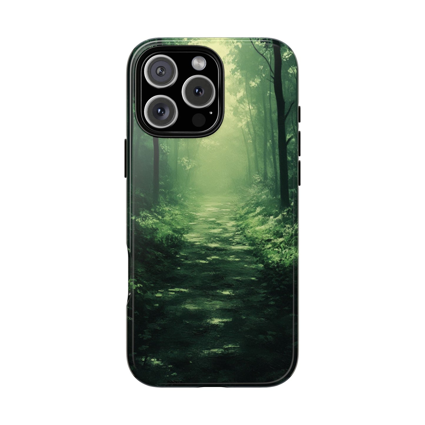 Emerald Mist Forest Path - Tough iPhone Case