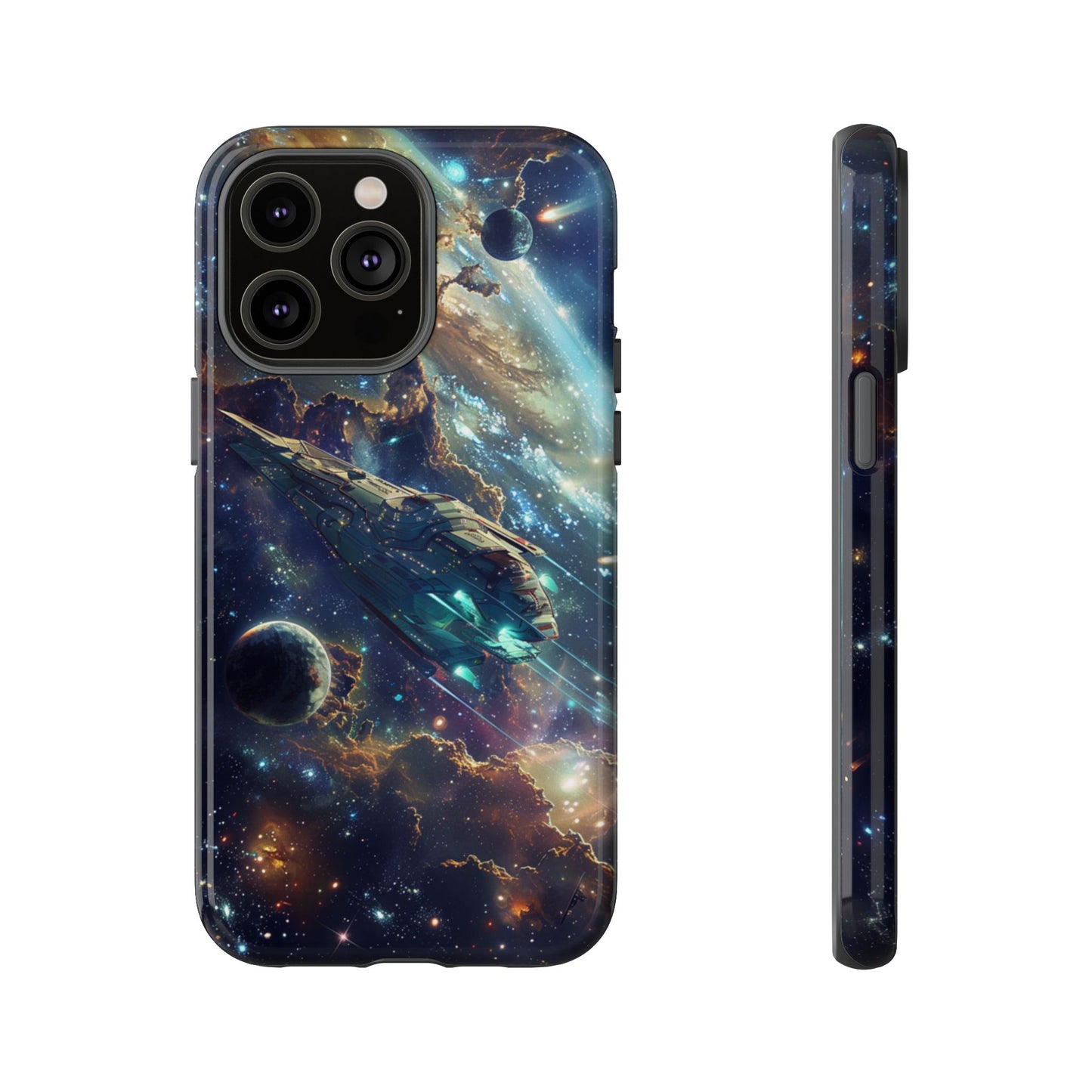 Galactic Voyage: Futuristic Spaceship - iPhone, Google Pixel, Samsung Galaxy