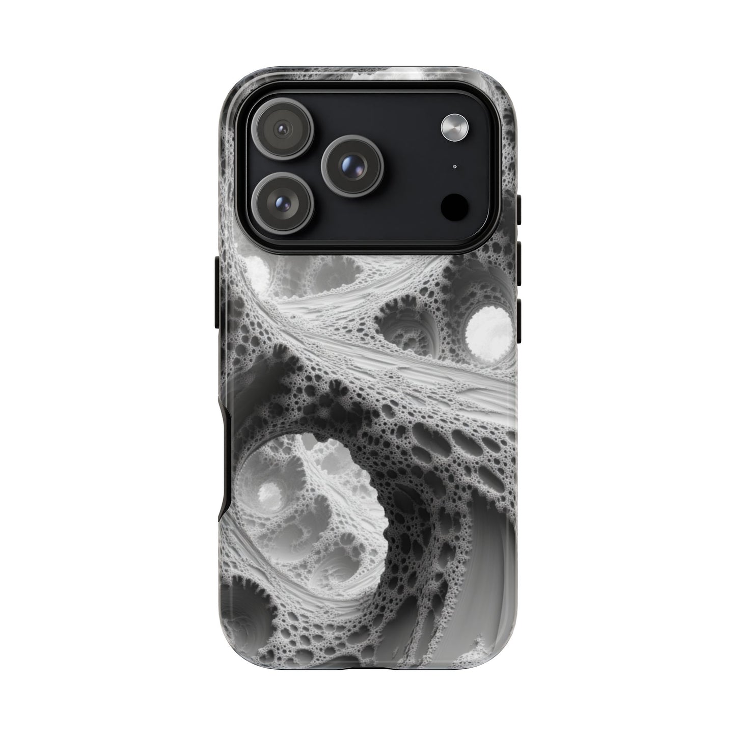 Monochrome Fractal – Tough iPhone Case