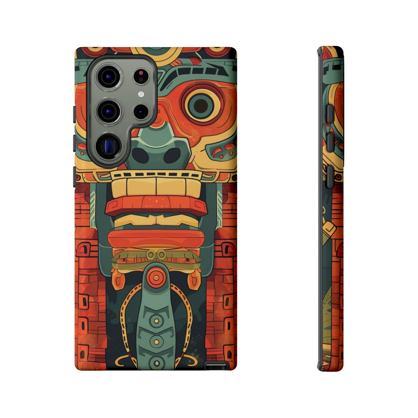 Aztec Totem Mask - Tough Samsung Galaxy Case